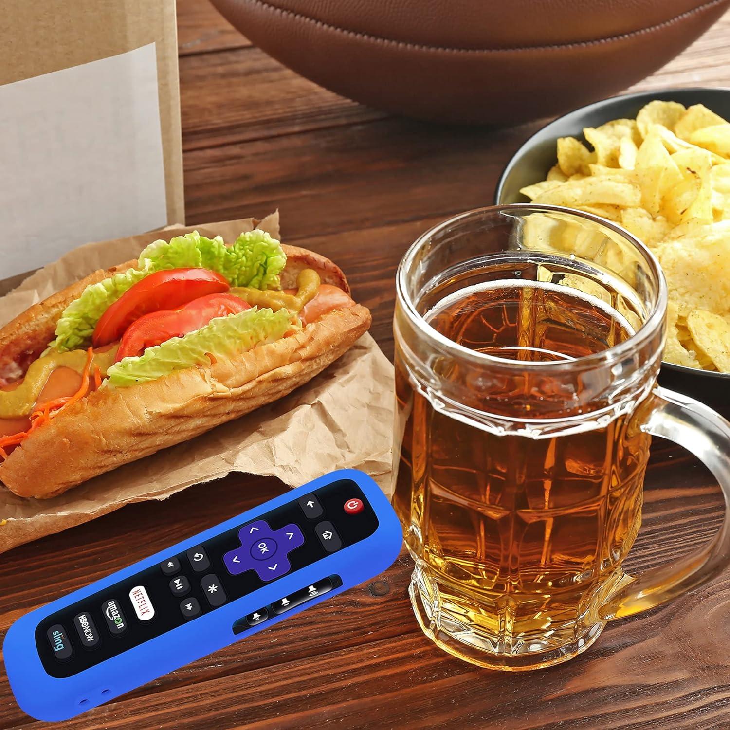 Funda de Control Remoto TCL Roku - Silicona Brillante Azul