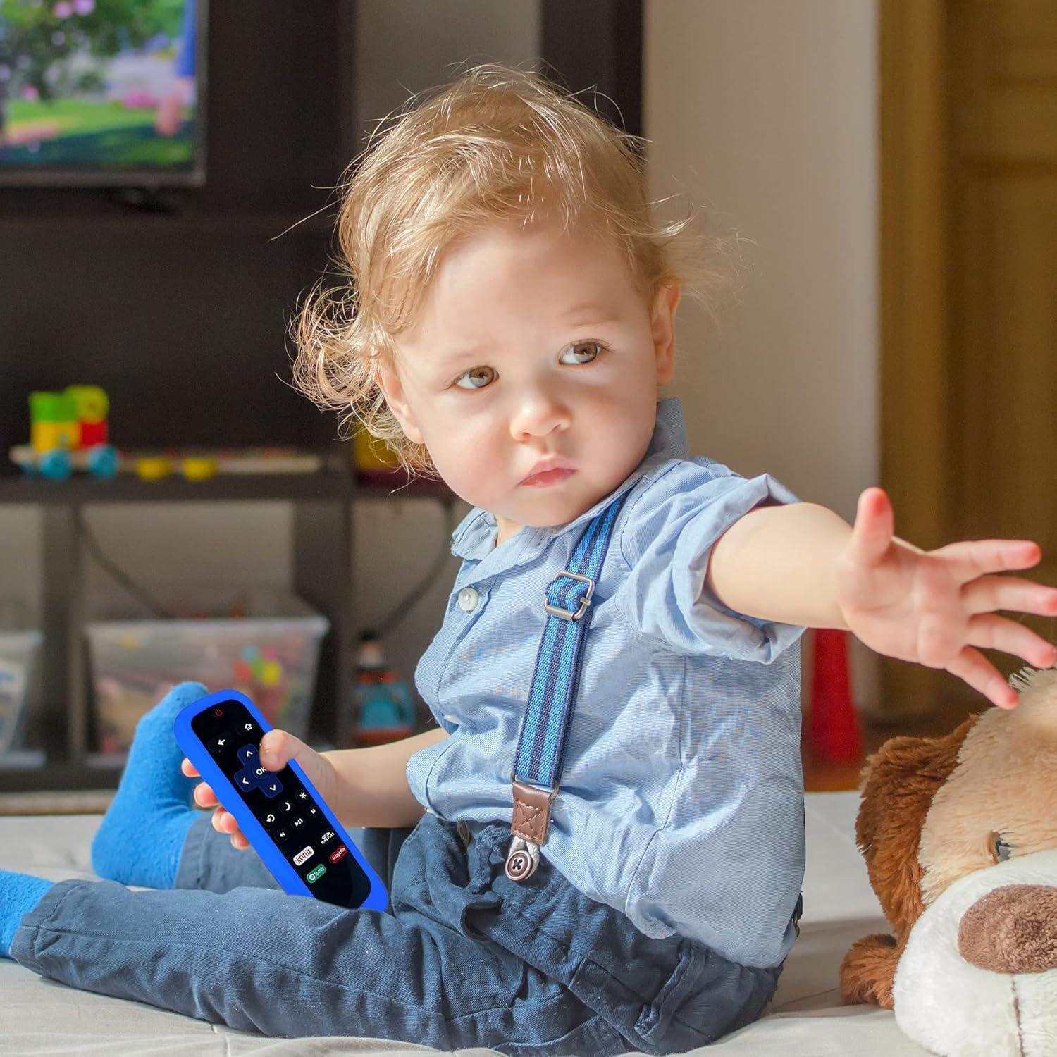 Funda de Control Remoto TCL Roku - Silicona Brillante Azul