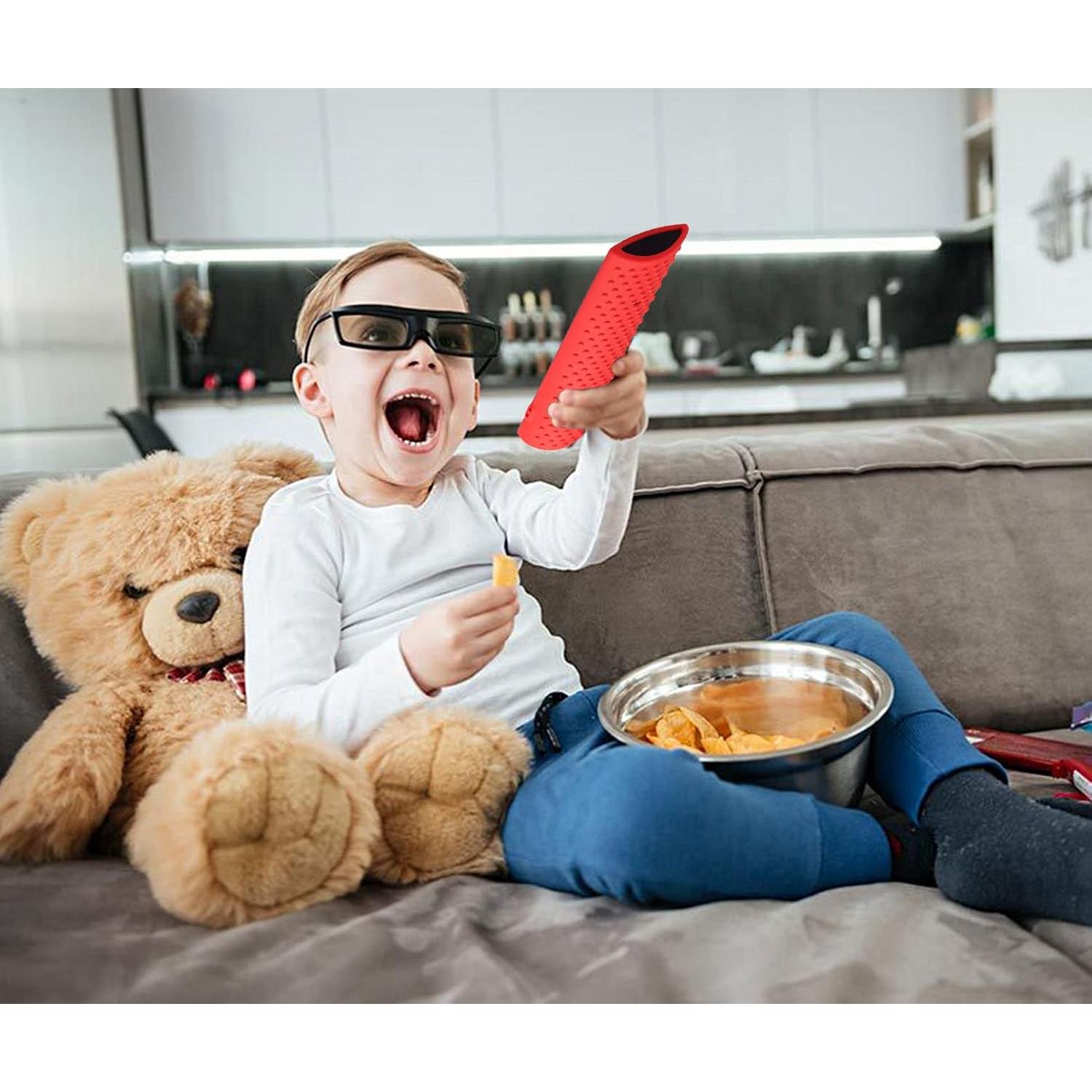 Funda de Silicona Verde Fosforescente para Control Remoto Hisense ERF3A90