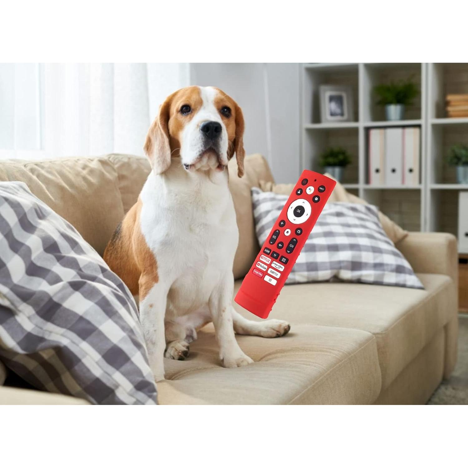 Funda de Silicona Verde Fosforescente para Control Remoto Hisense ERF3A90