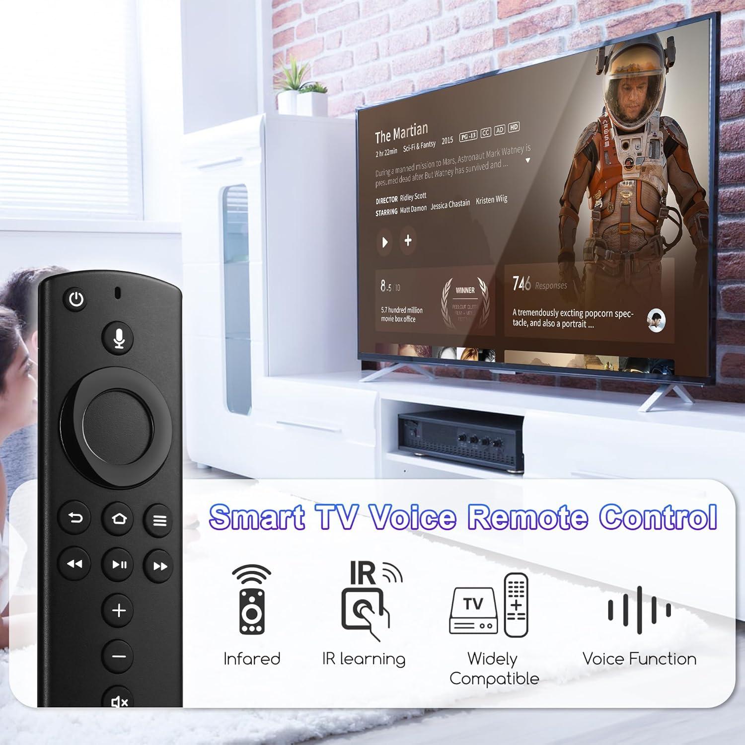 Control Remoto Reemplazo PUPINGPIG para Fire TV 3ra Gen con Voz
