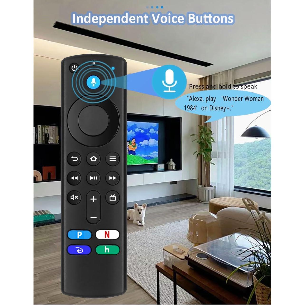 Control Remoto por Voz L5B83G para Stick 4K TV - Compatible 3ra Gen