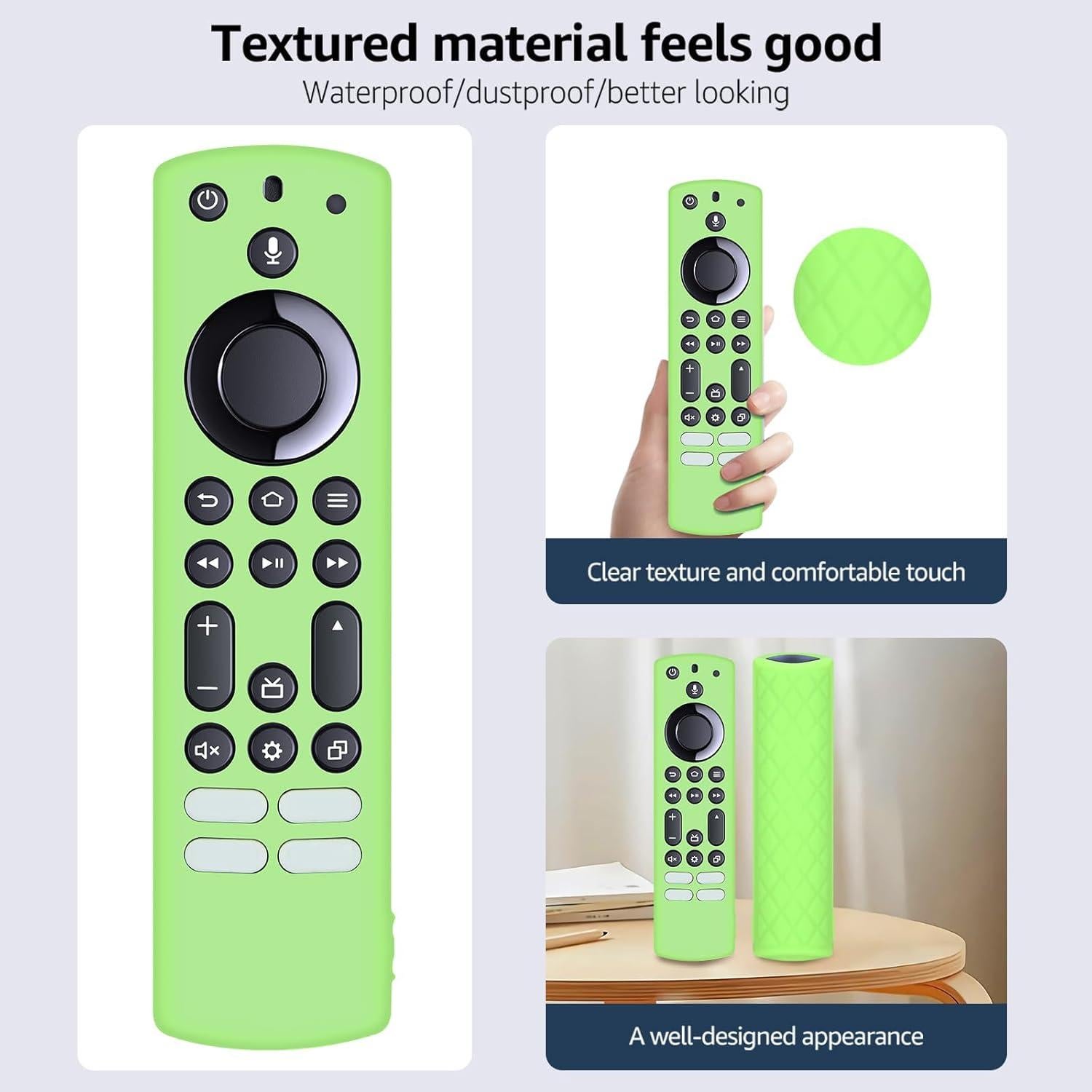 Funda Remota Brillante Silicona para FireTV Toshiba/Insignia 2021 - 3 Pack