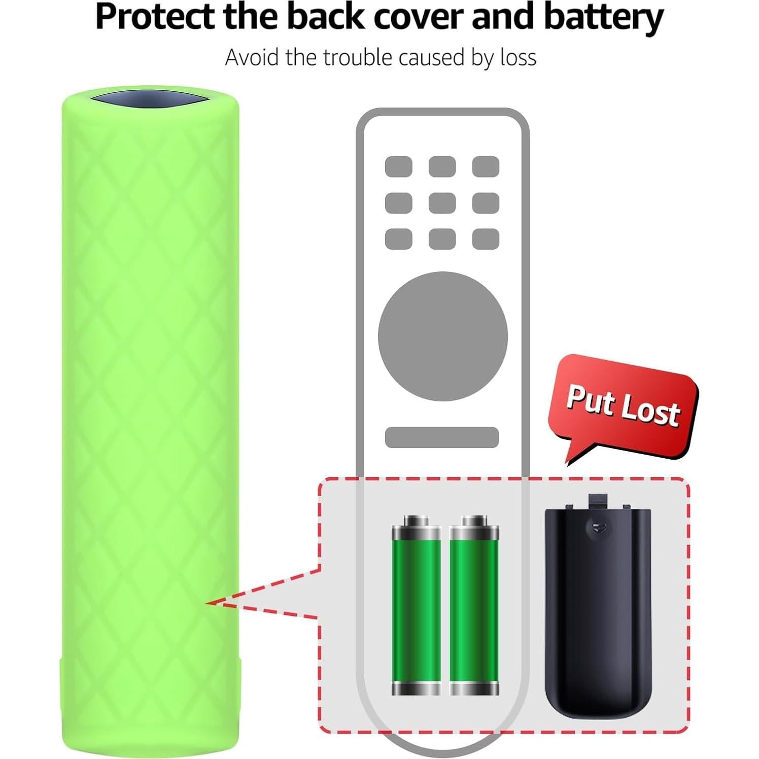 Funda Remota Brillante Silicona para FireTV Toshiba/Insignia 2021 - 3 Pack