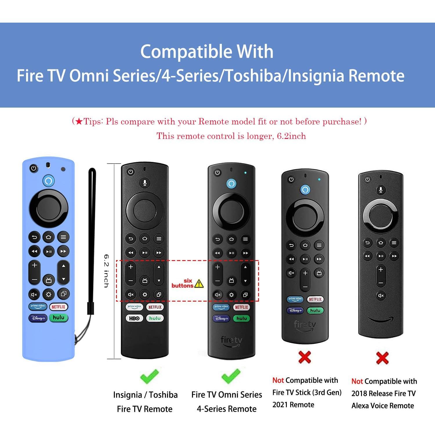 Funda de Silicona FiiMan para Control Remoto Toshiba/Fire TV