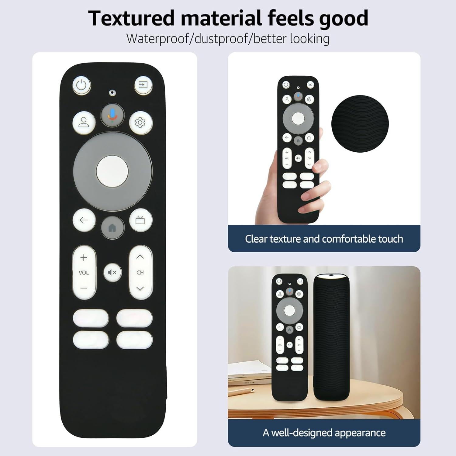 Funda Antideslizante Silicona para Control Remoto Onn 4K UHD