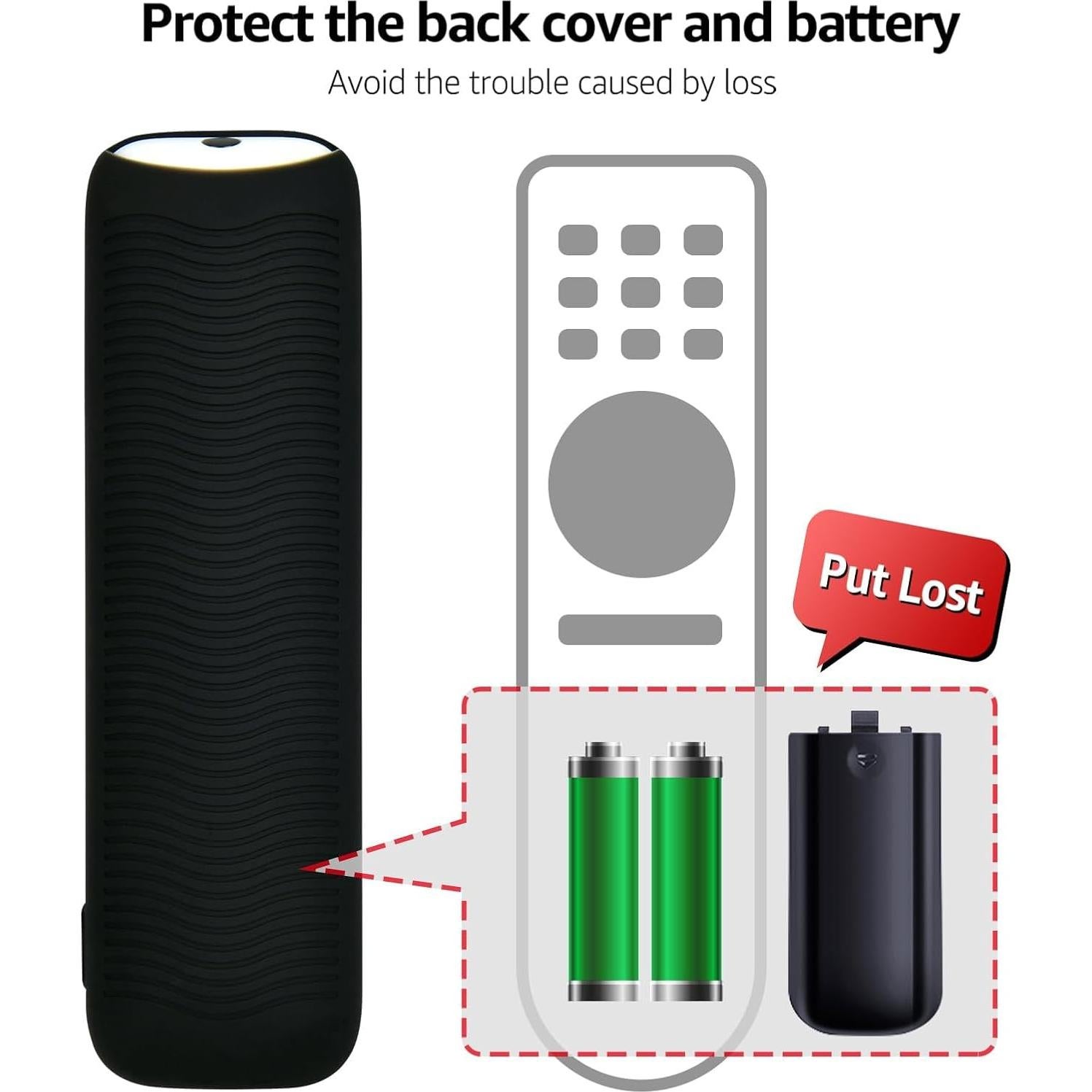 Funda Antideslizante Silicona para Control Remoto Onn 4K UHD