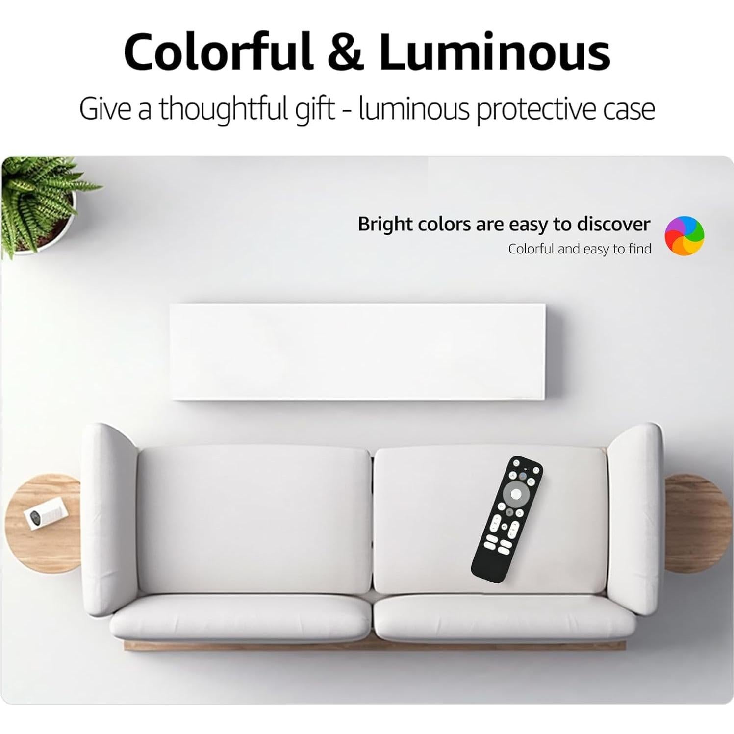 Funda Antideslizante Silicona para Control Remoto Onn 4K UHD