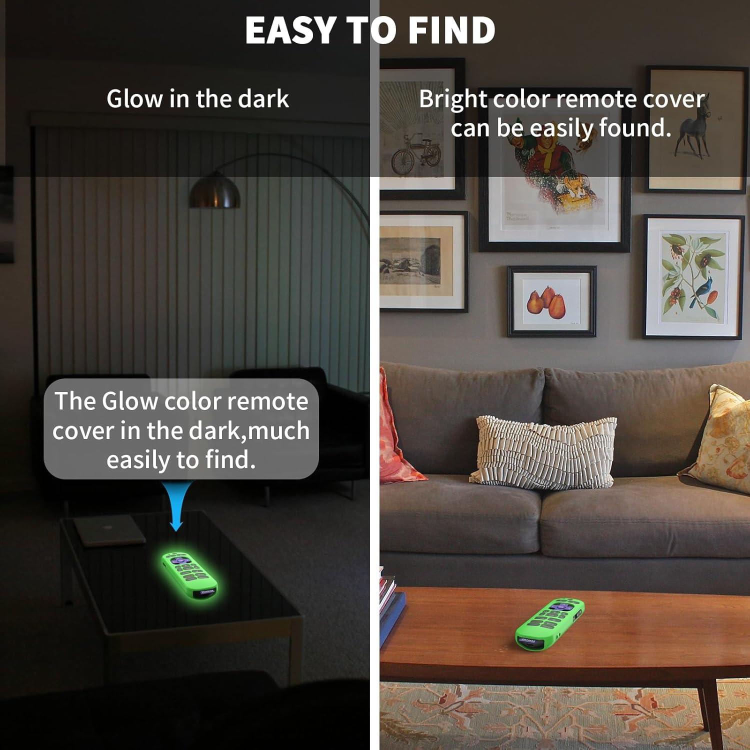 Funda de Silicona para Control Remoto Roku Voice Pro 3 Pcs