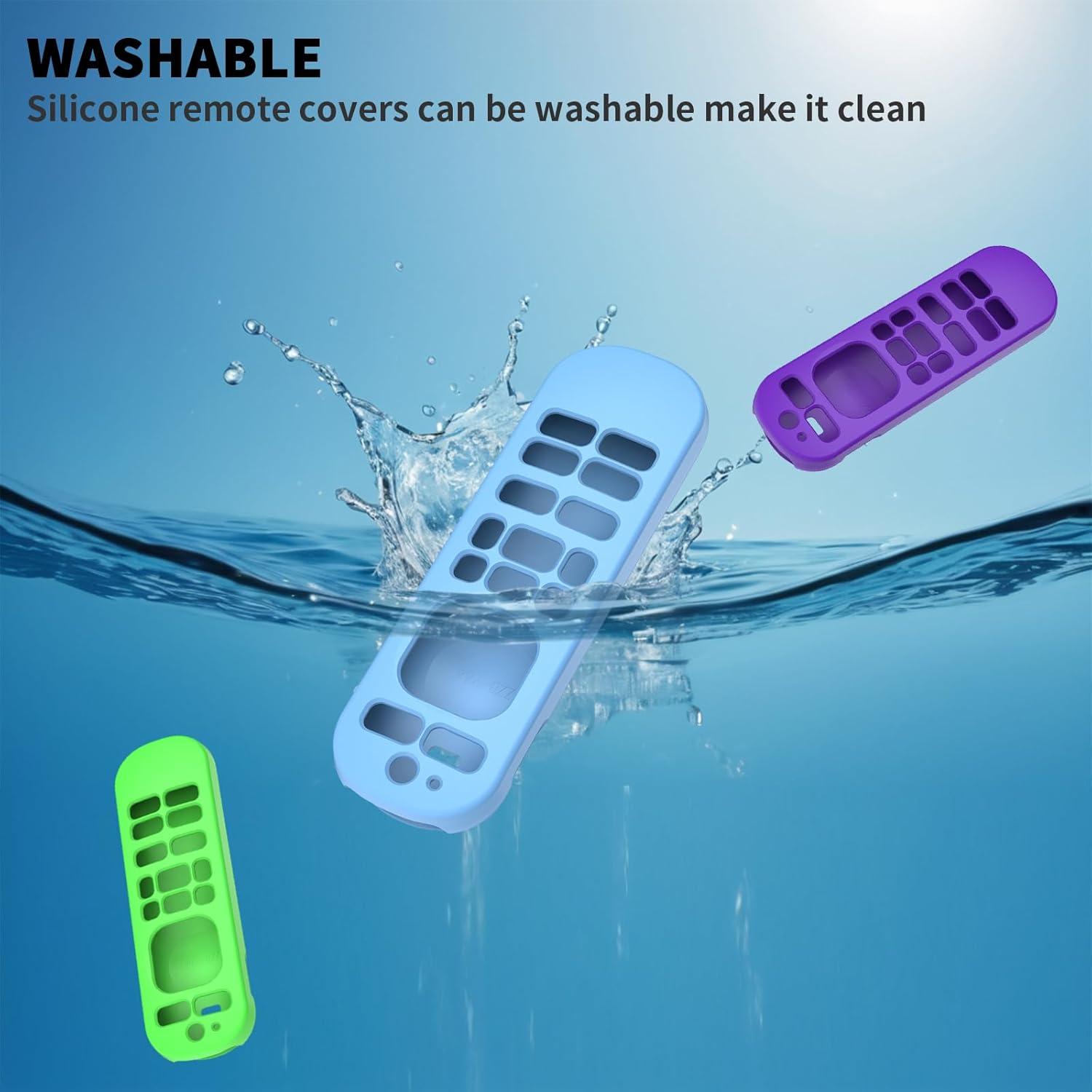 Funda de Silicona para Control Remoto Roku Voice Pro 3 Pcs