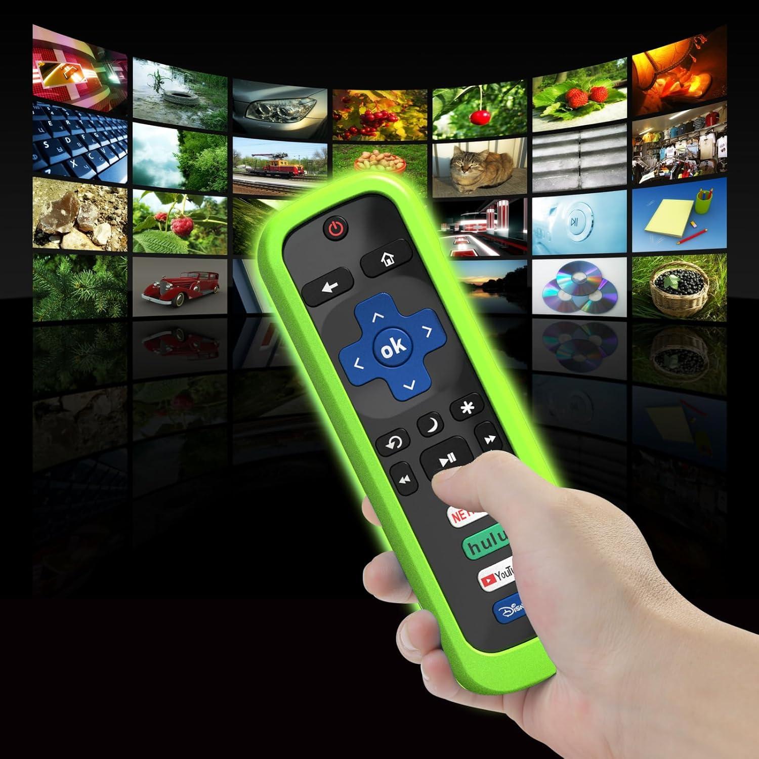 5 Fundas de Silicona para Control Remoto Roku - Colores Brillantes