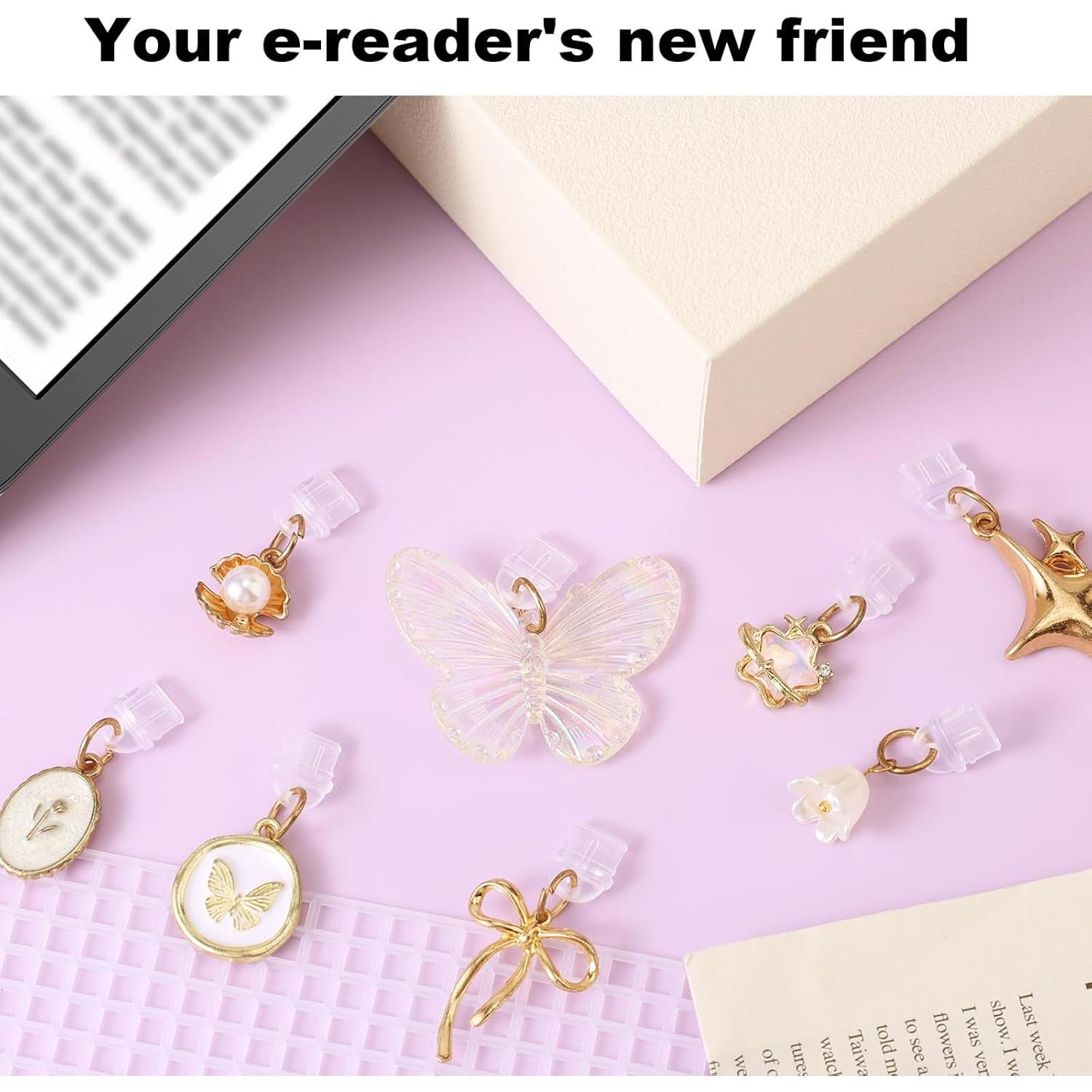 8 Tapones de Polvo Coloridos Lyreh para USB-C y Kindle