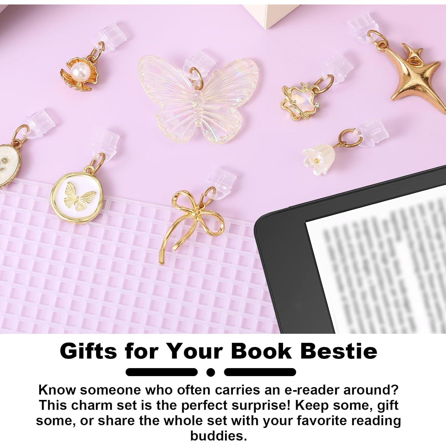 8 Tapones de Polvo Coloridos Lyreh para USB-C y Kindle