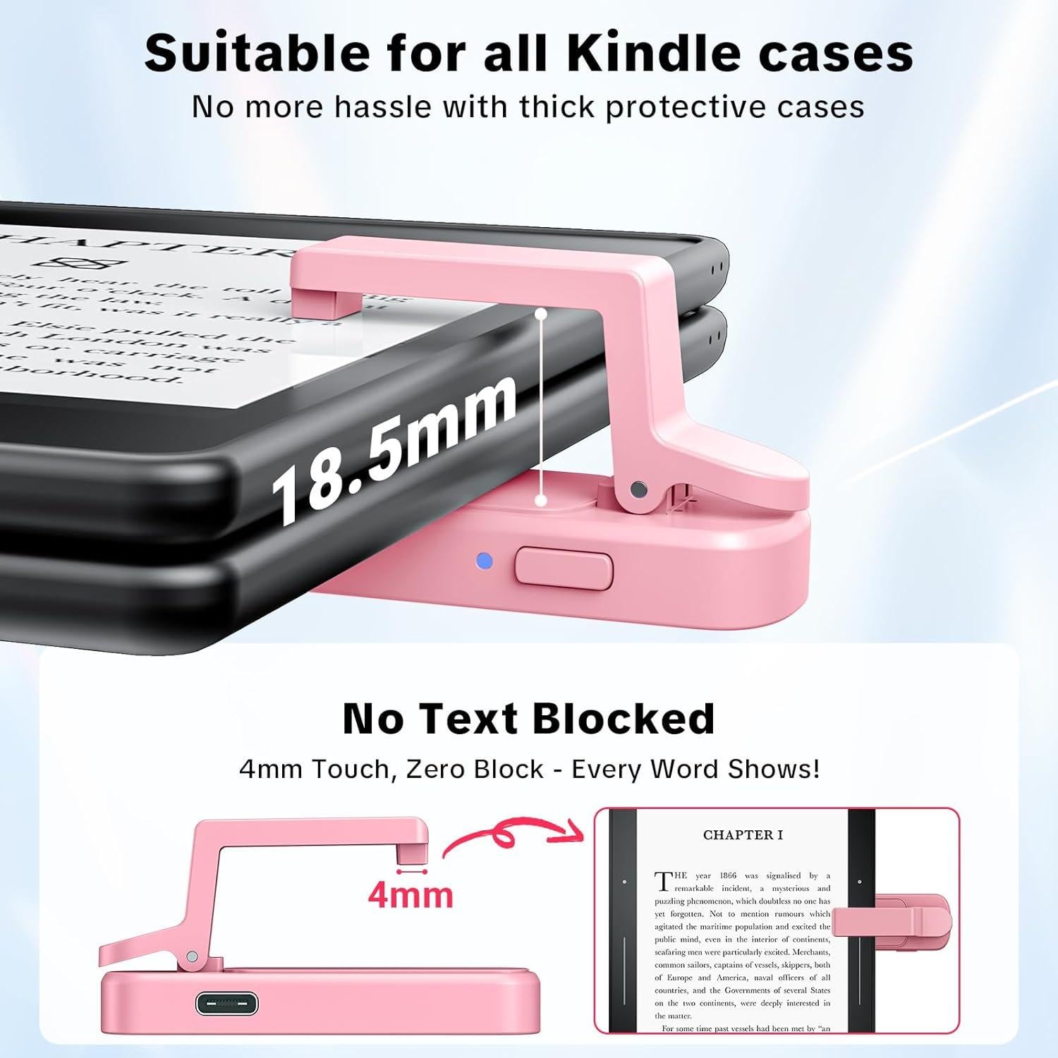 Control Remoto Turner de Página Oresoc FYQ-K1 Rosa para Kindle