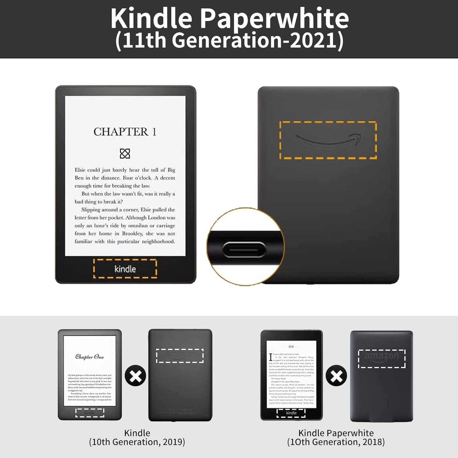 Funda delgada BEOTIWAD para Kindle Paperwhite 11ª 2021 6.8"