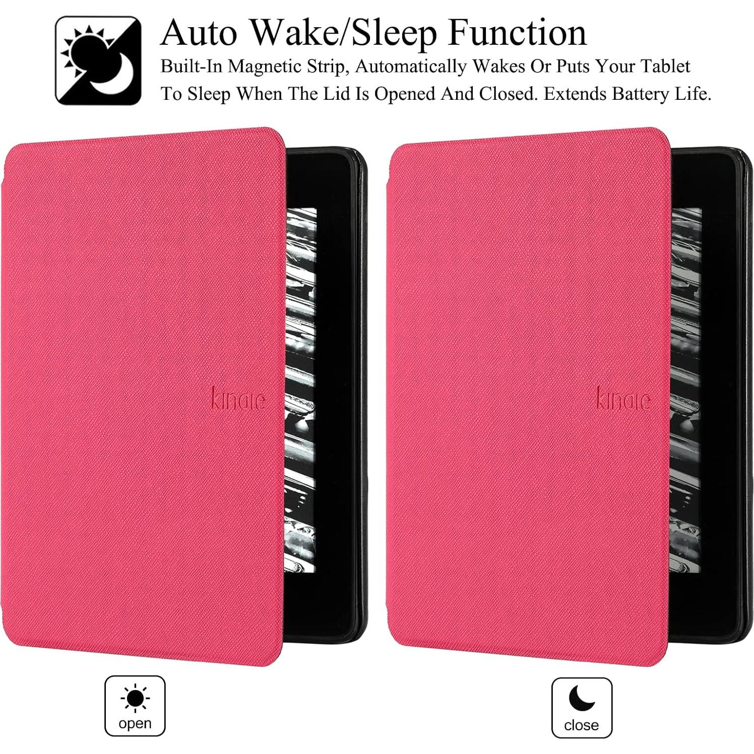 Funda REASUN para Kindle Paperwhite 11ª Gen 2021, Rosa