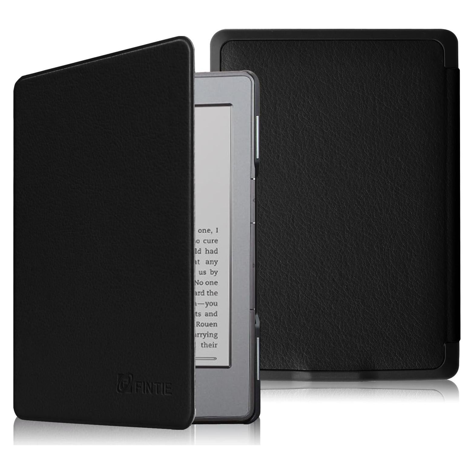 Funda Slim Fintie para Kindle 4 y 5 - Cuero PU Negro