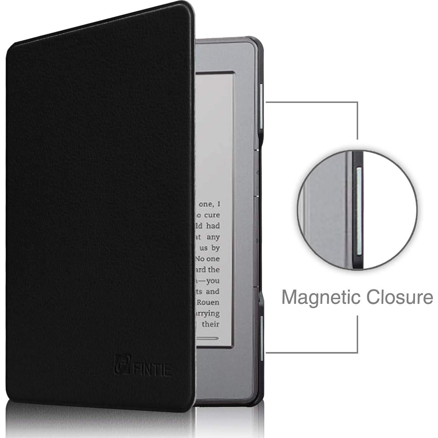 Funda Slim Fintie para Kindle 4 y 5 - Cuero PU Negro