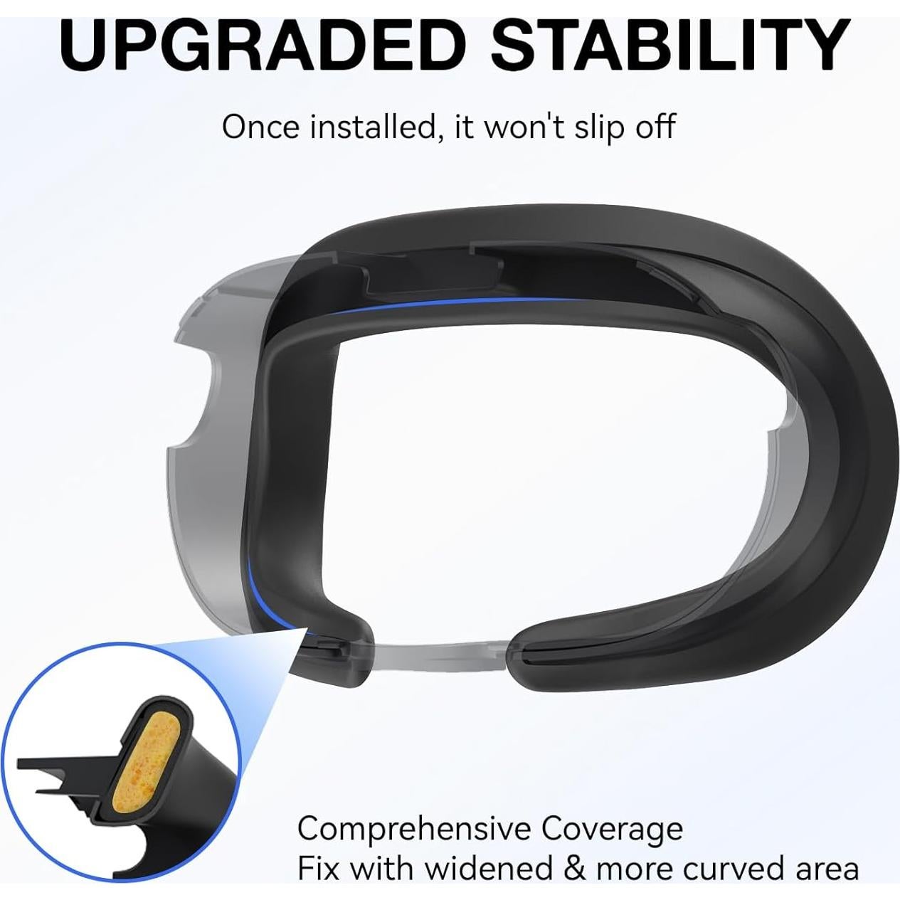 Cubierta Facial de Silicona APEXINNO para Meta Quest 3 - Comodidad y Resistencia al Sudor