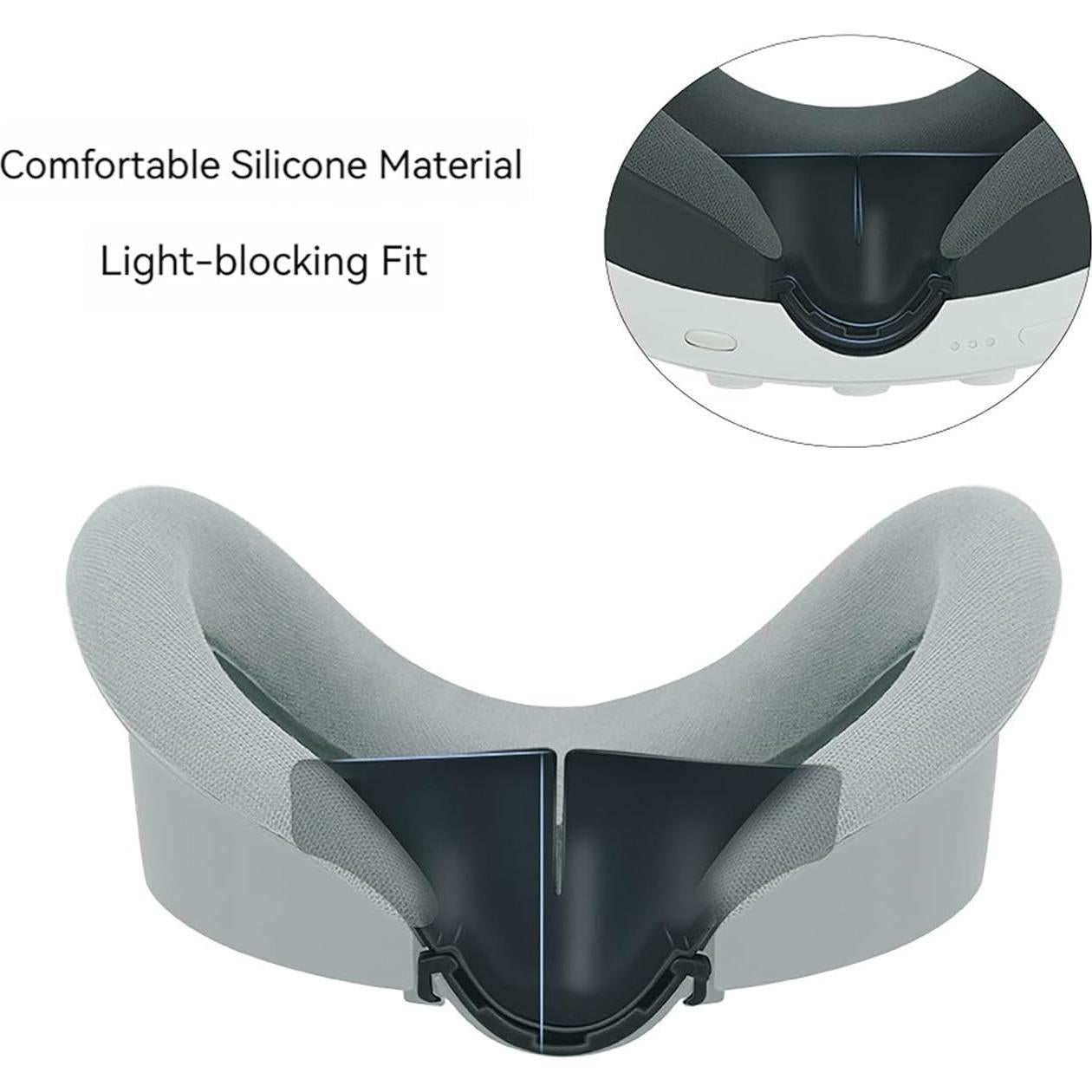 Almohadilla Suave para Nariz VR Quest 3 - 2 PCS Silicona