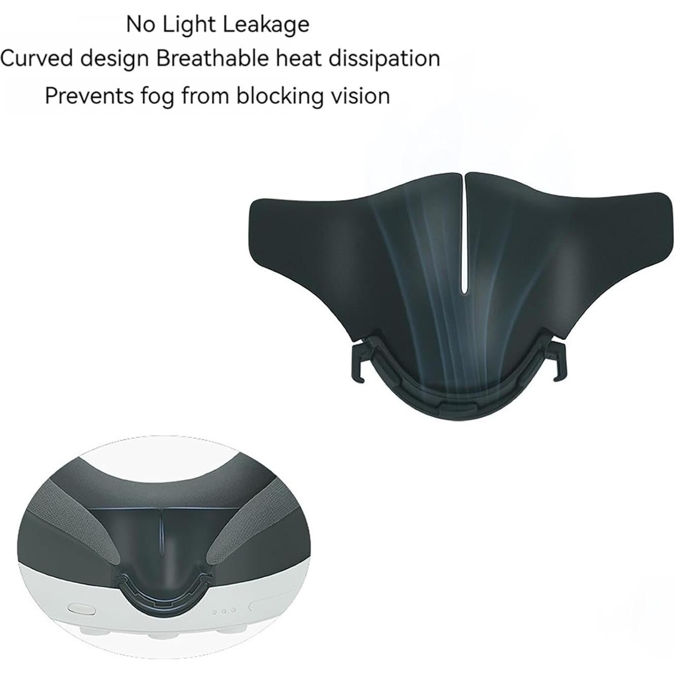 Almohadilla Suave para Nariz VR Quest 3 - 2 PCS Silicona