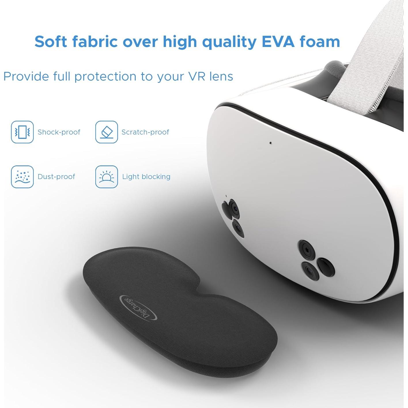 Cubierta de Lente VR Digicharge para Meta Quest 3S y Oculus