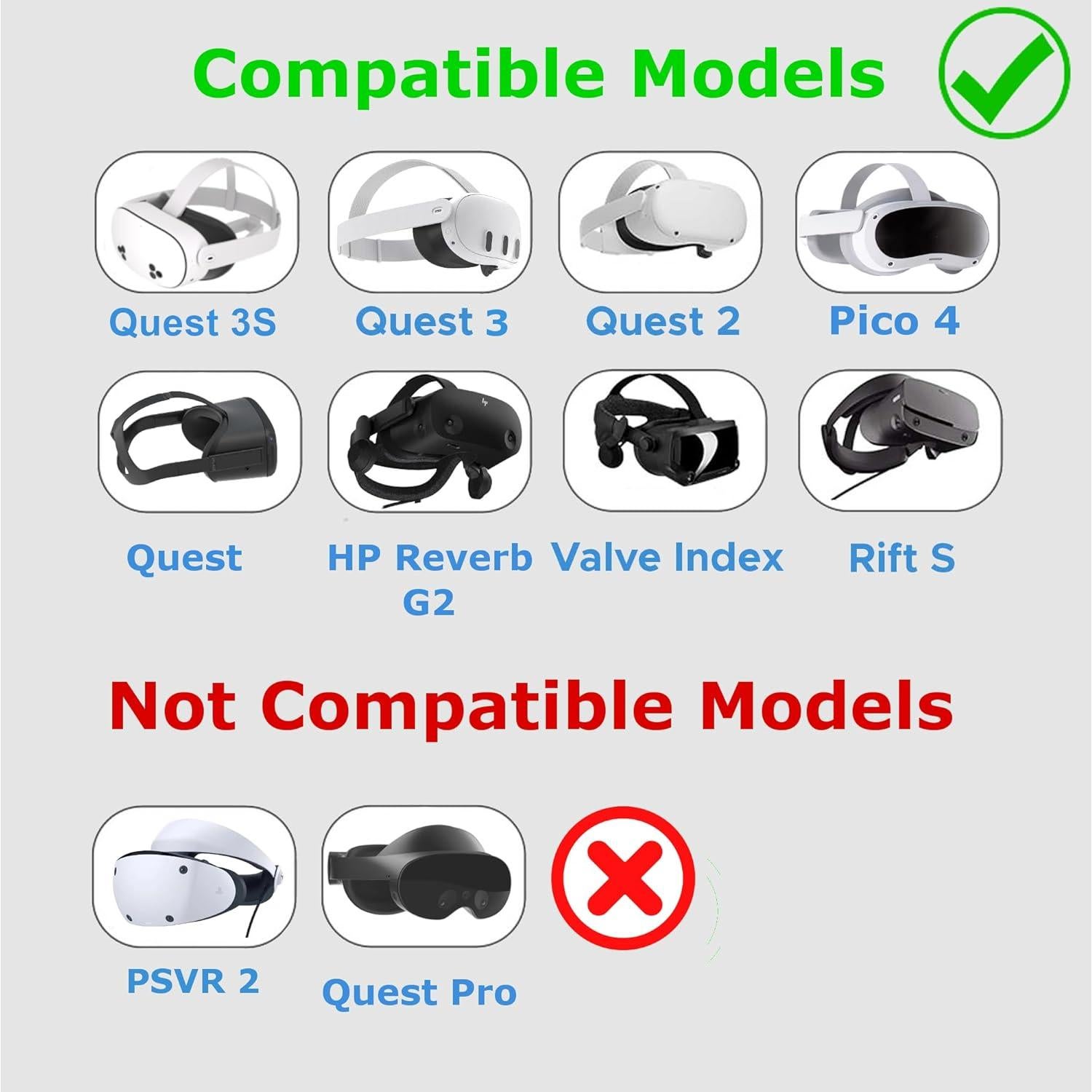 Cubierta de Lente VR Digicharge para Meta Quest 3S y Oculus