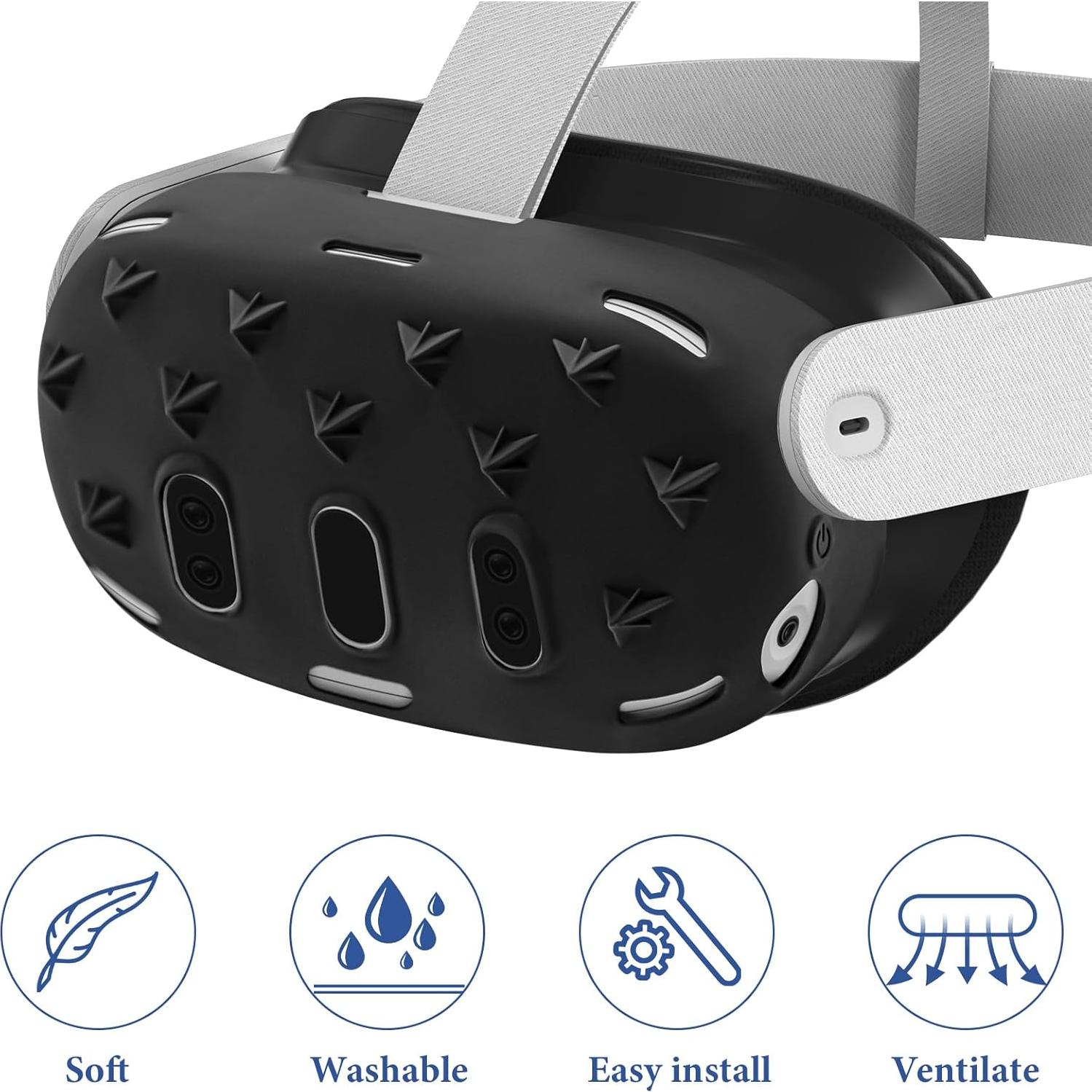Funda Protectora de Silicona Geekria para Auriculares VR Meta Quest 3
