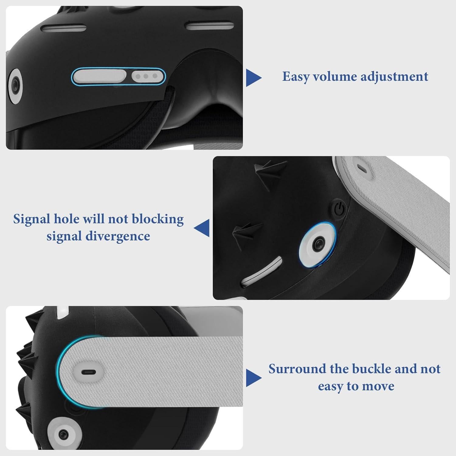 Funda Protectora de Silicona Geekria para Auriculares VR Meta Quest 3