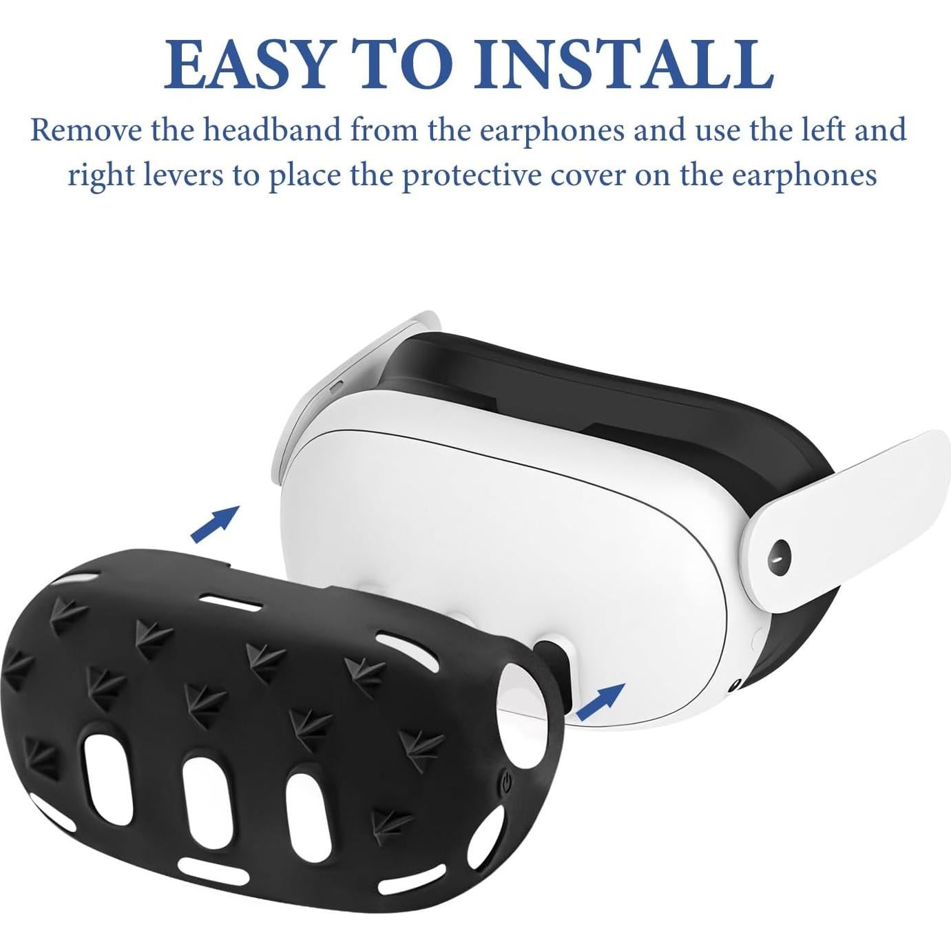 Funda Protectora de Silicona Geekria para Auriculares VR Meta Quest 3