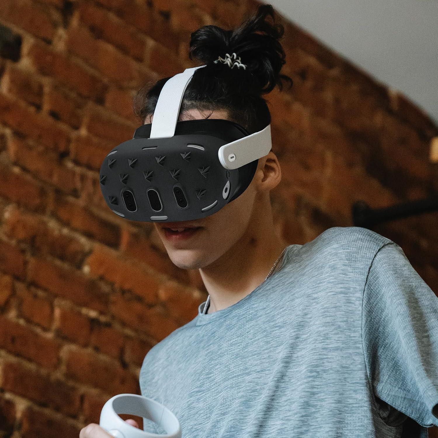 Funda Protectora de Silicona Geekria para Auriculares VR Meta Quest 3