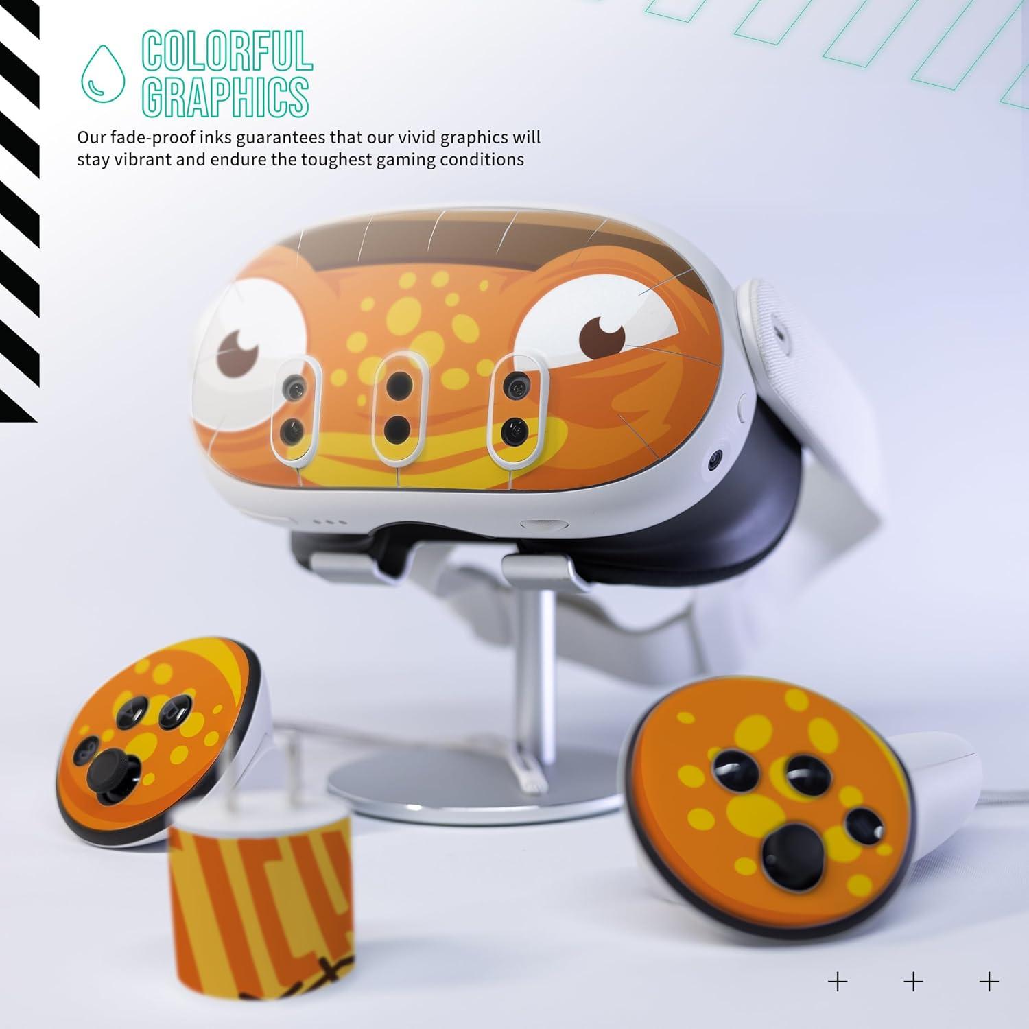 Calcomanías de Vinilo Loucid Skinz para Meta Quest 3 - Pez Naranja