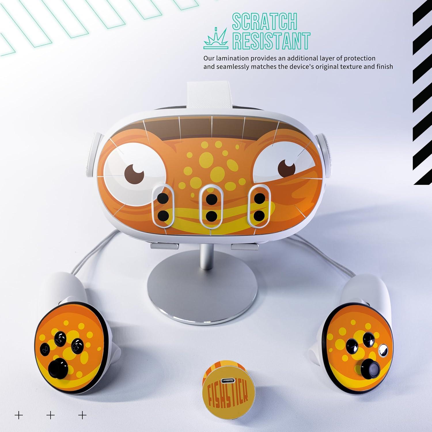 Calcomanías de Vinilo Loucid Skinz para Meta Quest 3 - Pez Naranja