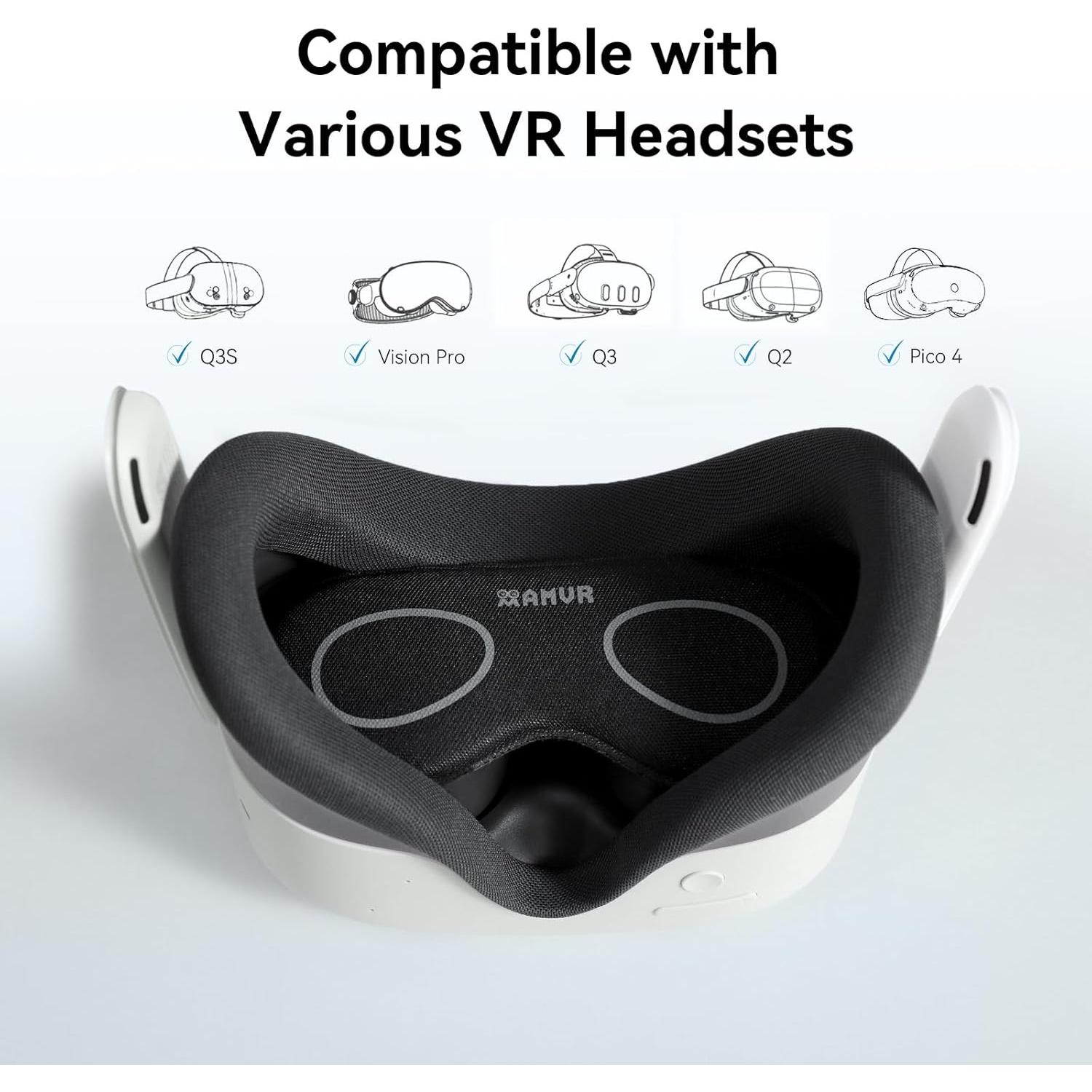 Cubierta Protectora de Lentes AMVR para VR Meta Quest 3s, 3, 2, 1, Vision Pro, Rift S, Valve Index y Pico 4