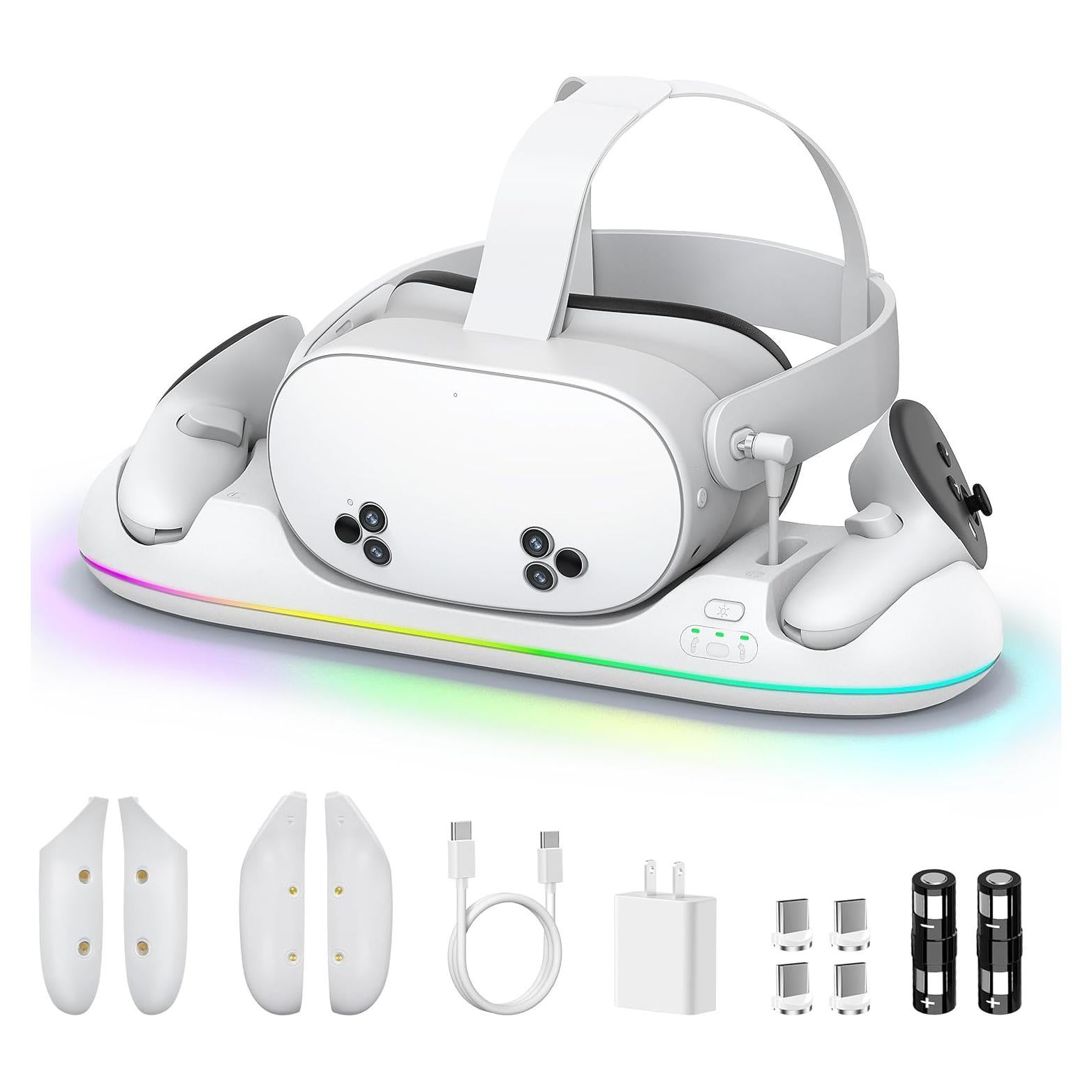 Base de Carga Magnética VZNEK Q22 para Meta Quest 3/3S/2 - 20W