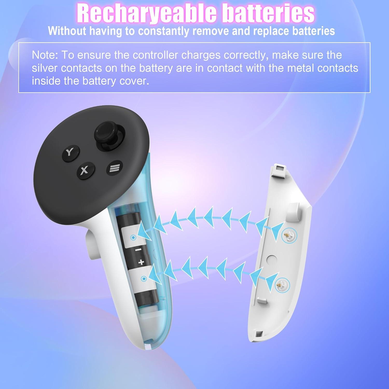 Base de Carga Magnética VZNEK Q22 para Meta Quest 3/3S/2 - 20W