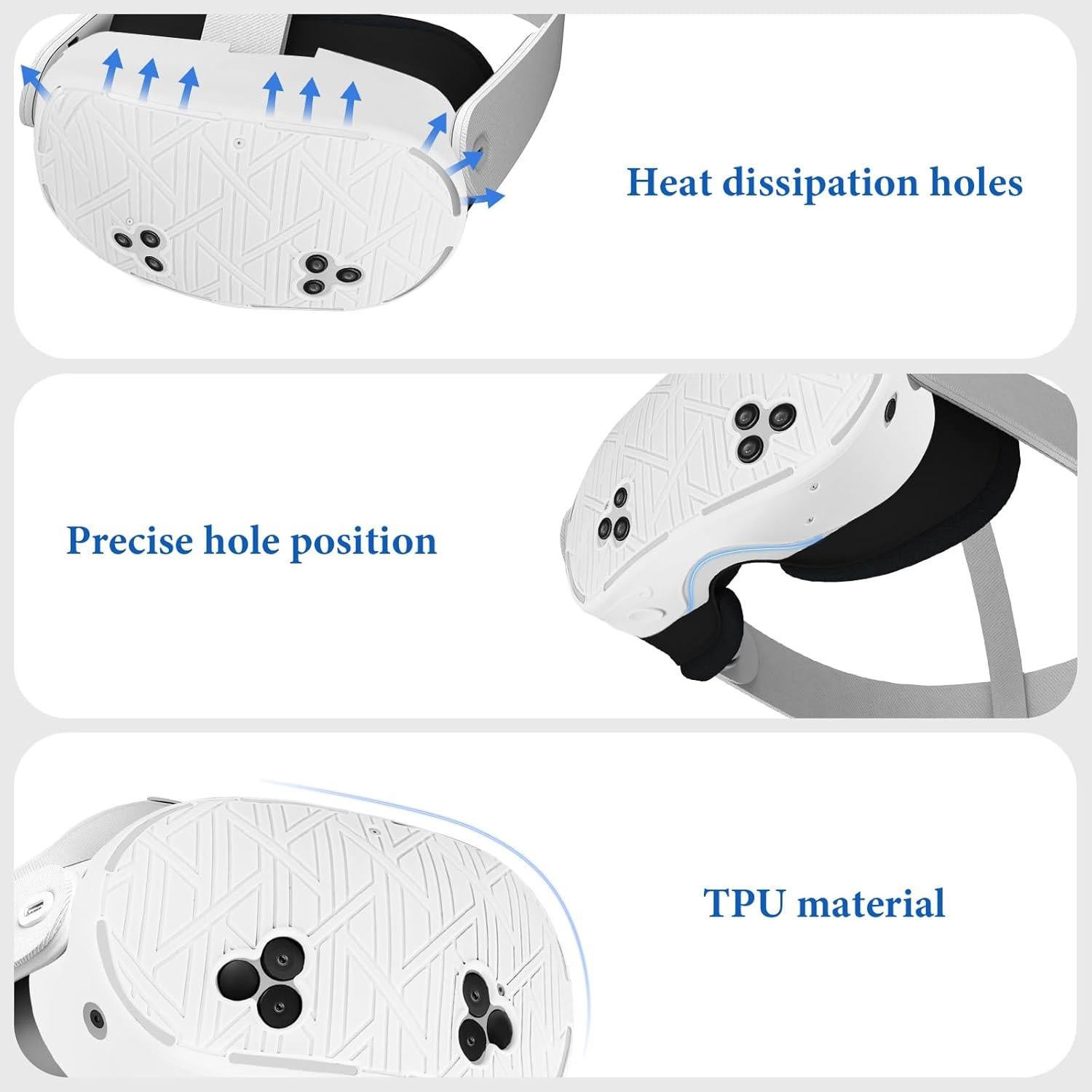 Funda Protectora de Silicona Geekria para Auriculares VR Meta Quest 3S
