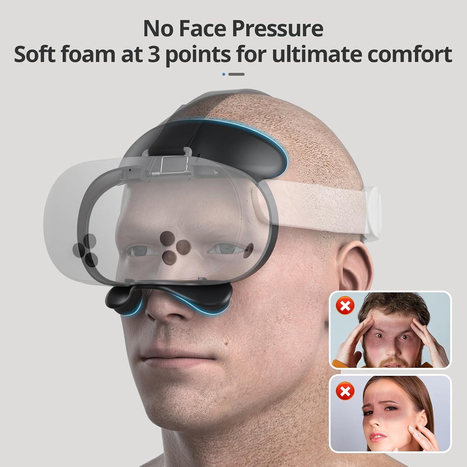 Interfaz Facial Abierta VR FO SHAN para Meta Quest 3S - Comodidad y Ventilación