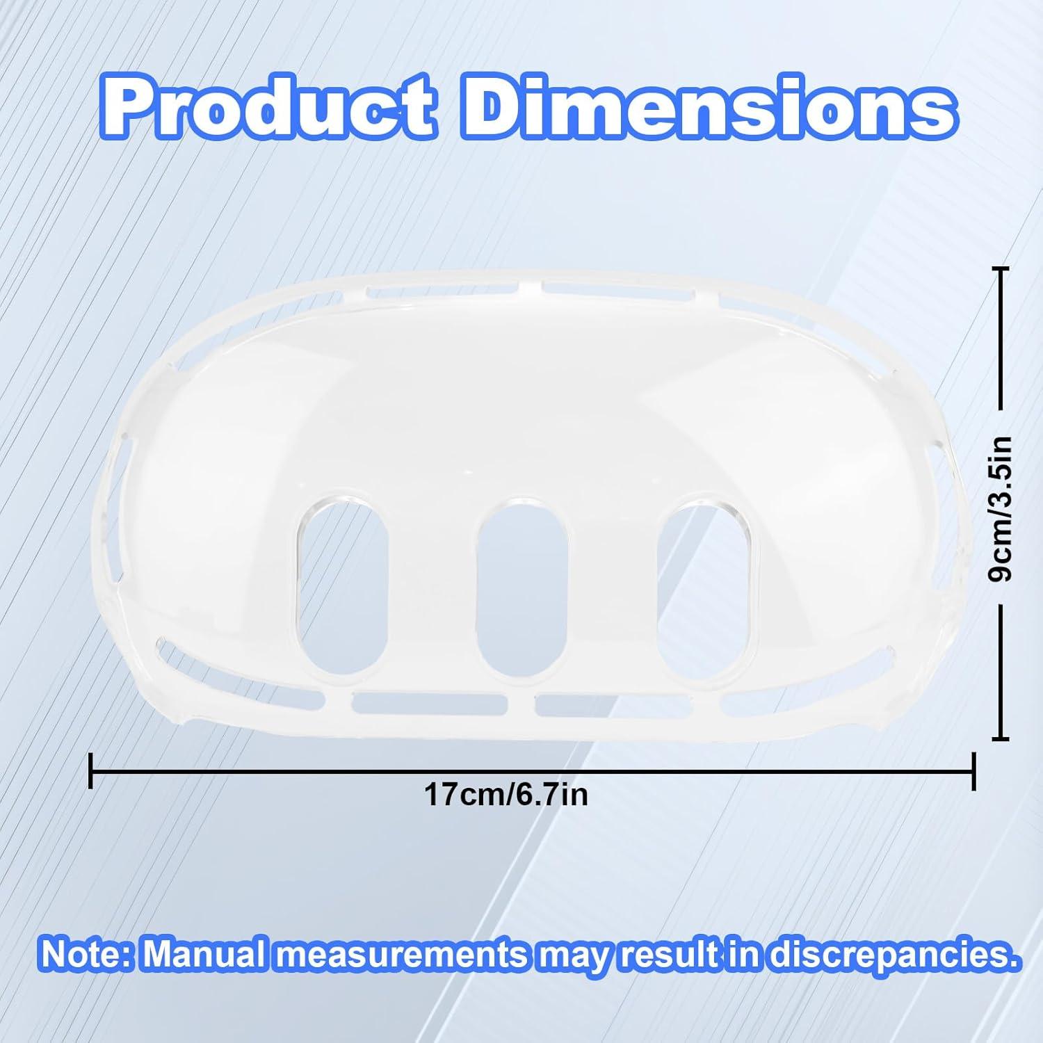Cubierta Protectora de Lentes Fukaisu para Meta Quest 3 - ABS Transparente