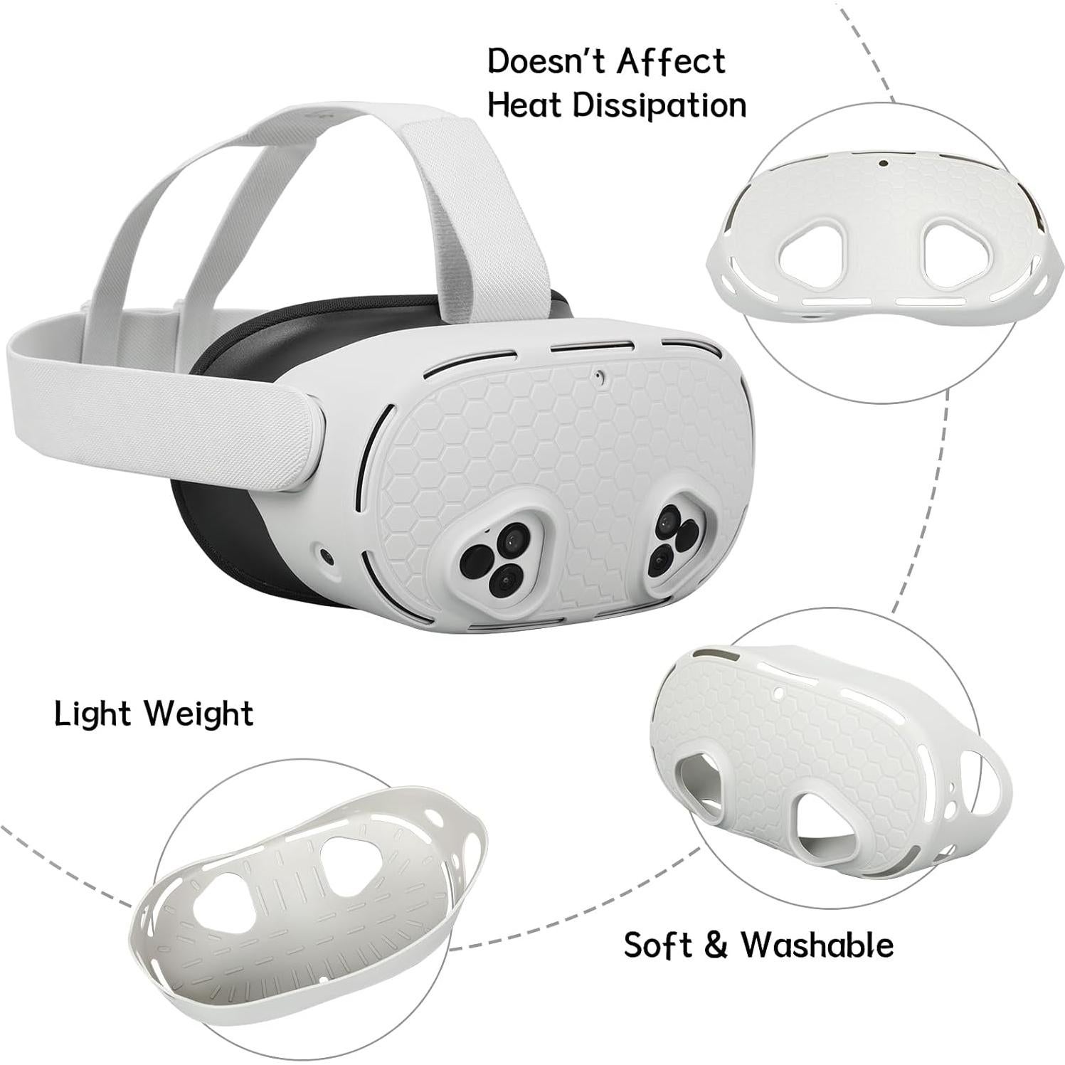 Cubierta de Silicona YipuVR para Quest 3S - Protección Antirayaduras