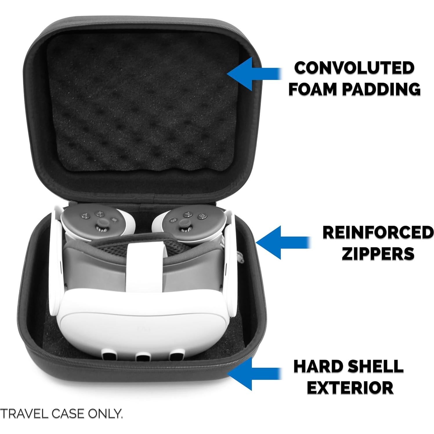 Estuche Duro CASEMATIX para Auriculares VR Meta Quest 3S/3