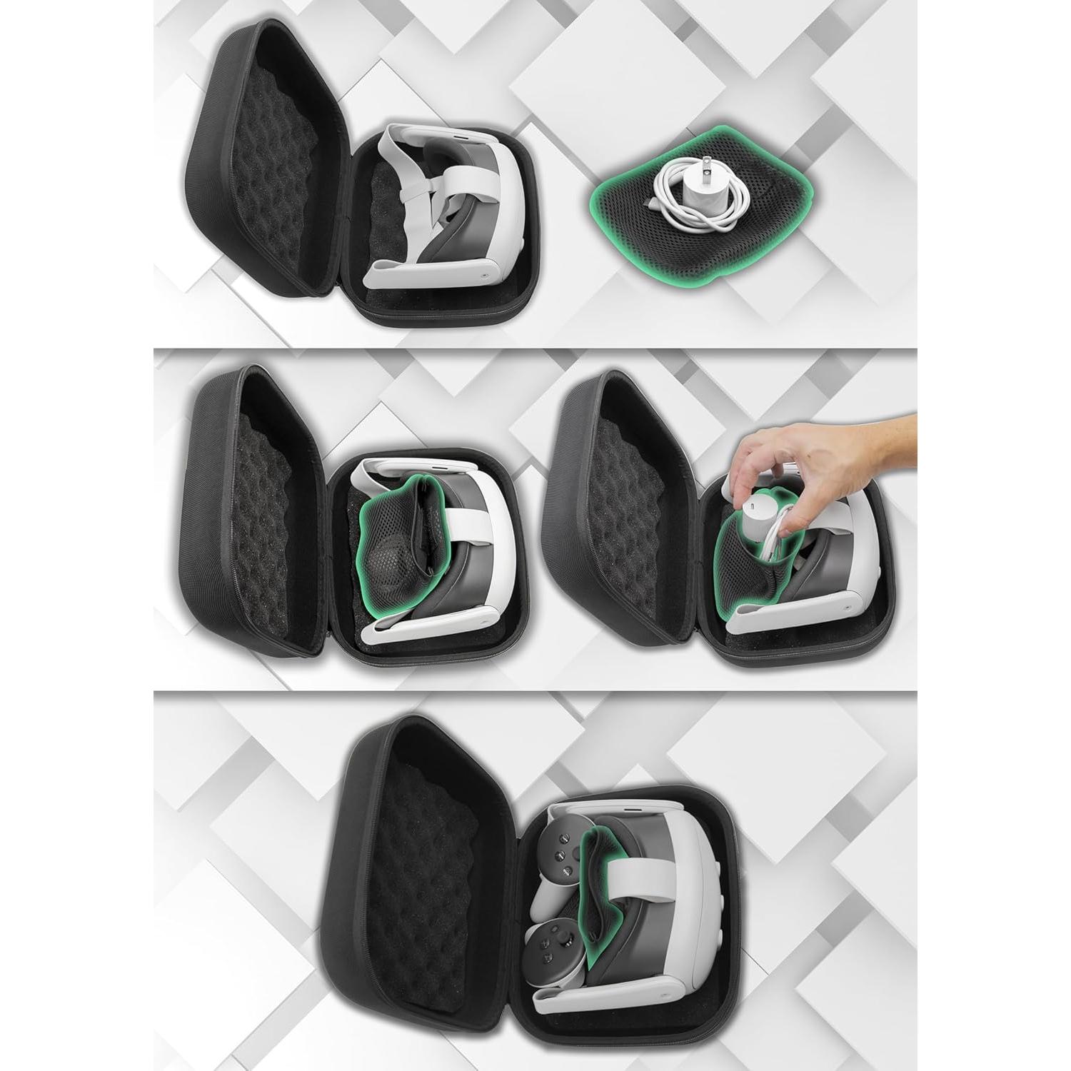 Estuche Duro CASEMATIX para Auriculares VR Meta Quest 3S/3