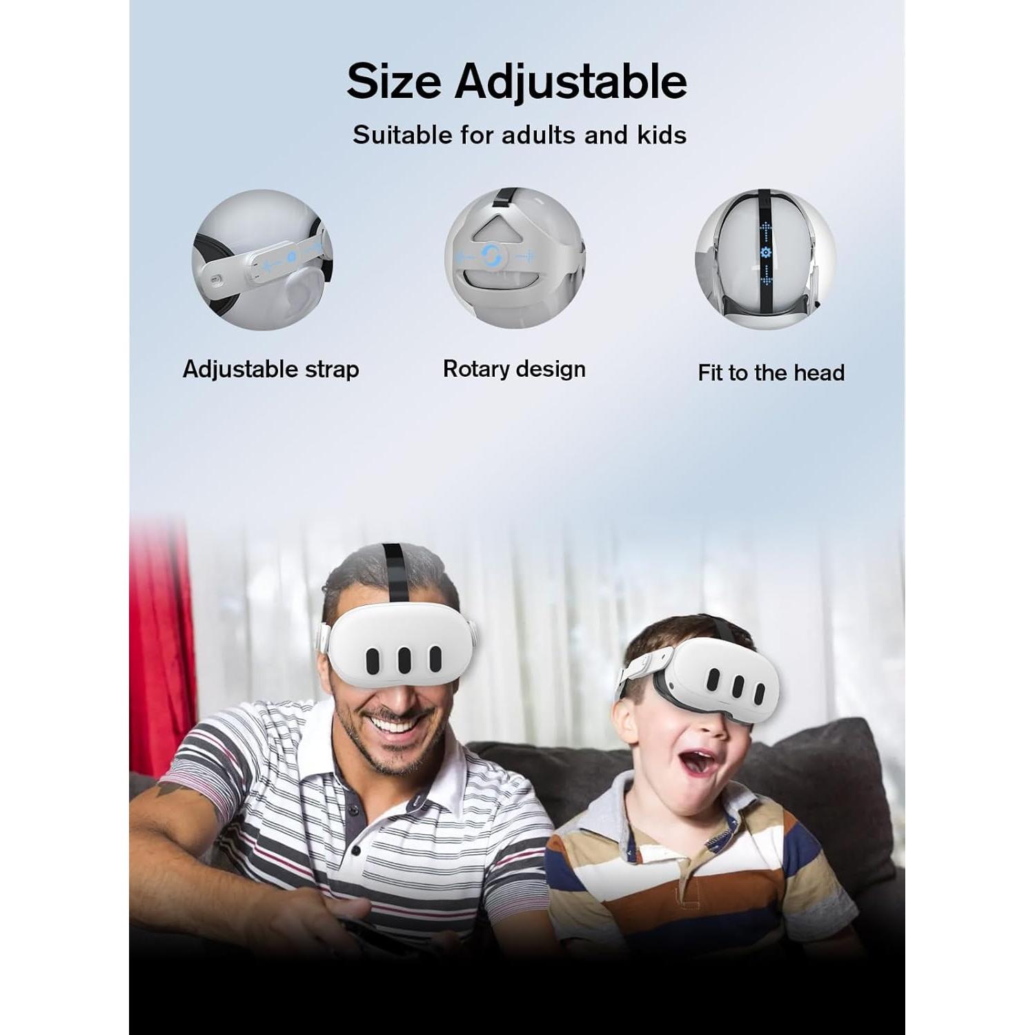 Correa Ajustable para Cabeza CNBEYOUNG Compatible con Quest 2/3