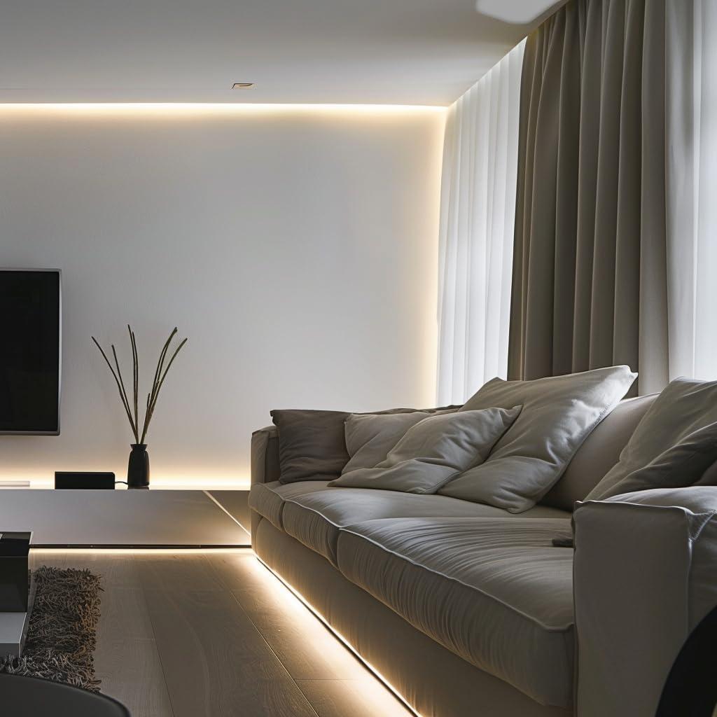 Tira LED COB 24V 5m Blanco Diurno 6000K Flexible Cortable