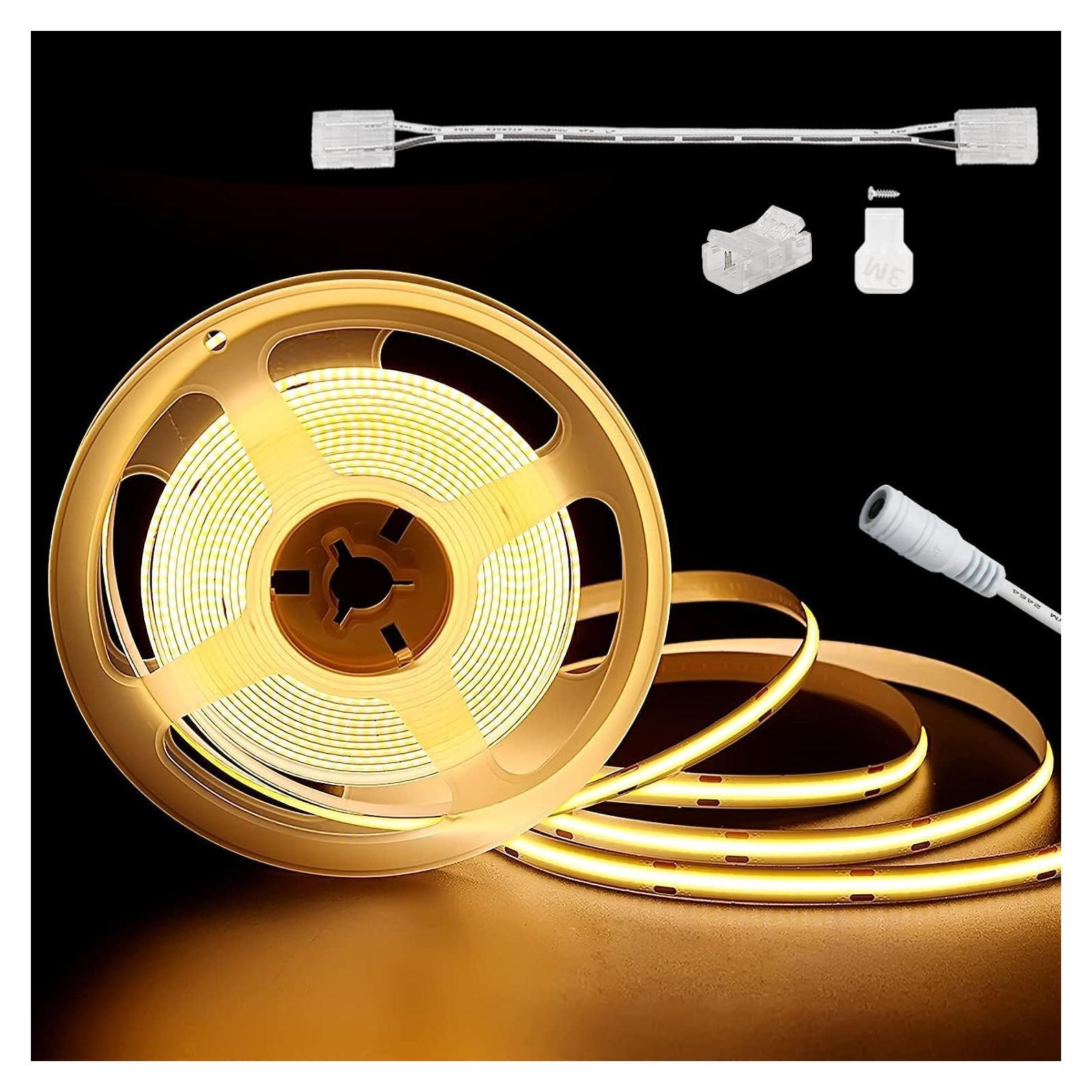 Cinta LED COB PAUTIX 6.1m 3000K Blanco Cálido 3087 LEDs