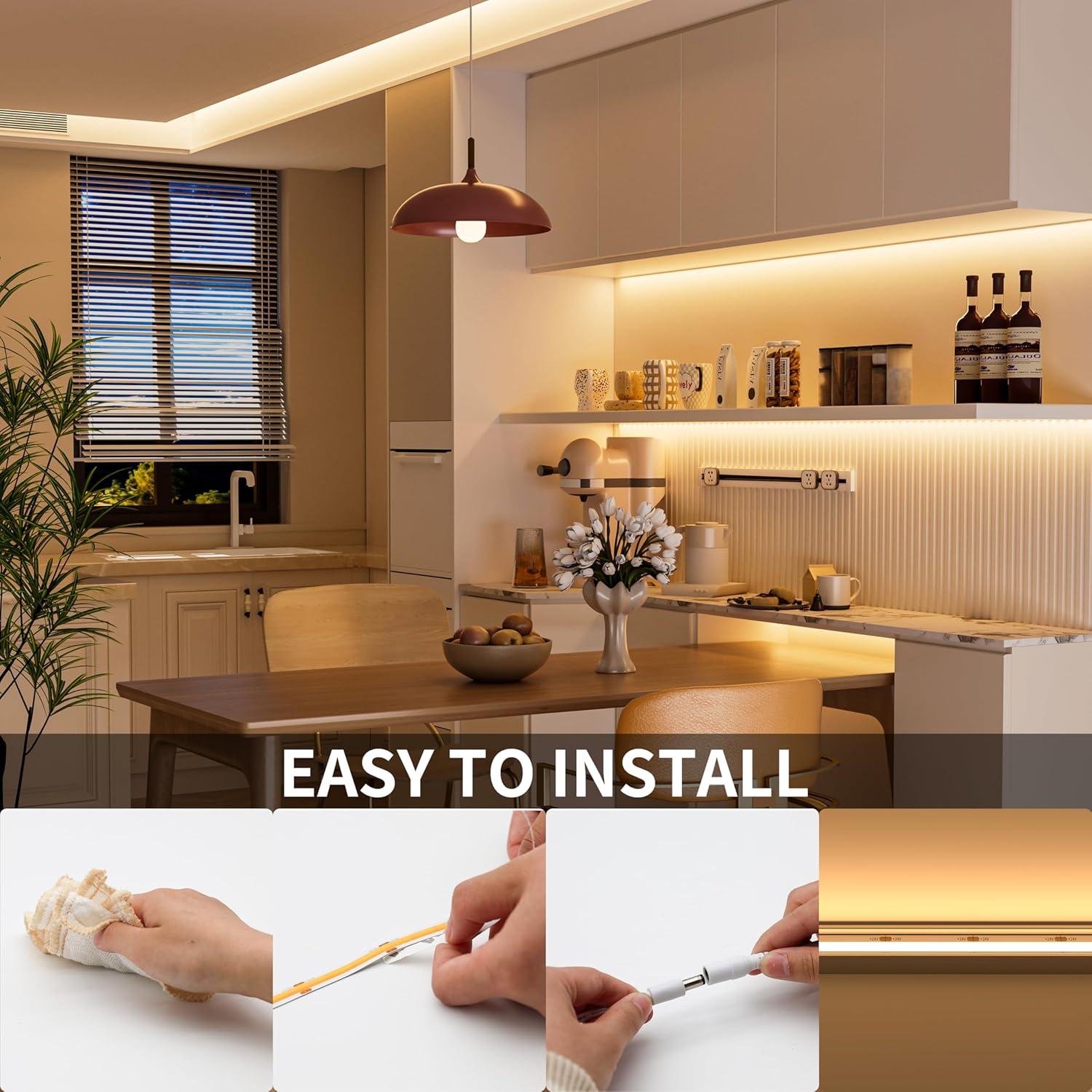 Cinta LED COB PAUTIX 6.1m 3000K Blanco Cálido 3087 LEDs