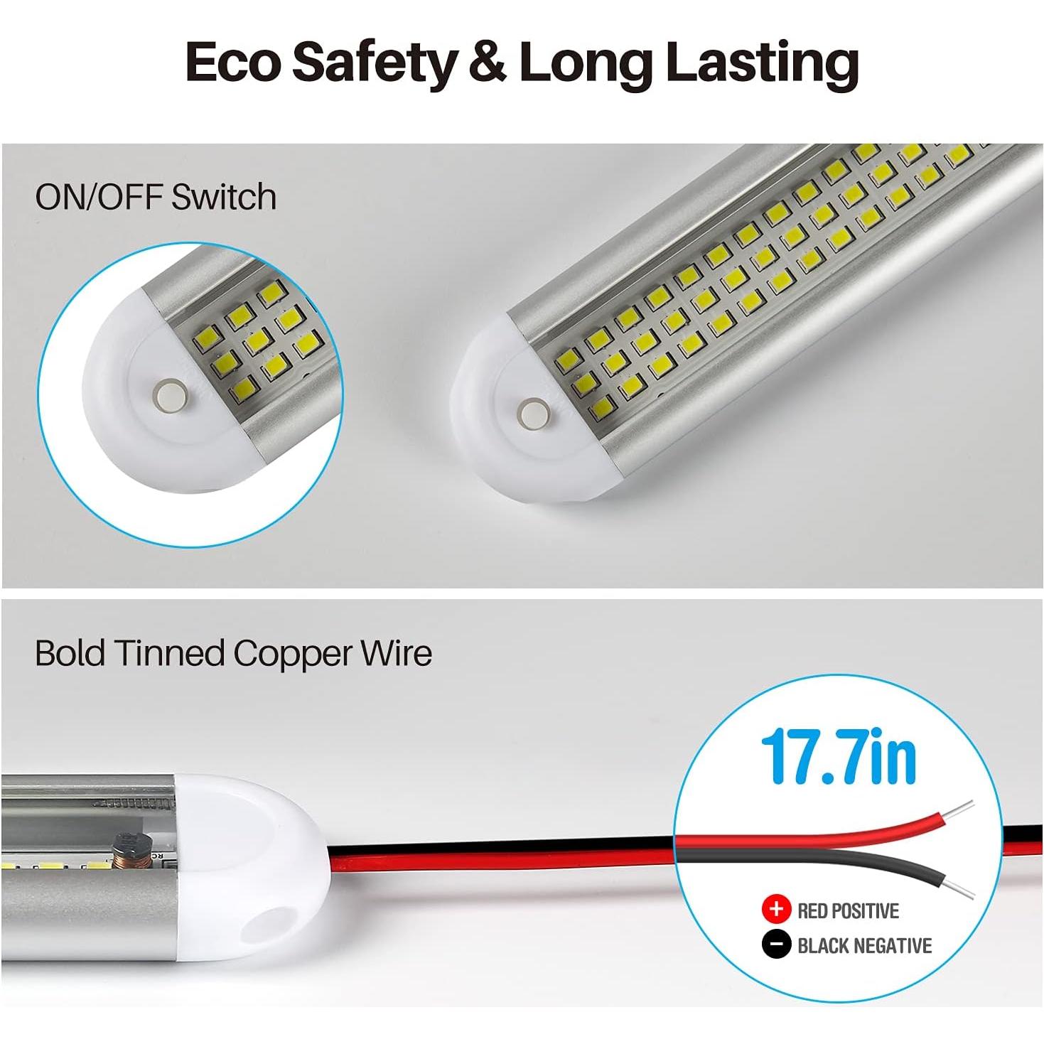 Barra de Luz LED Interior 12V CT CAPETRONIX 120 LEDs 1500LM