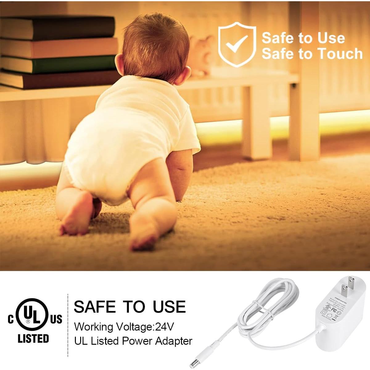 Tira de luz LED COB 10m 3000K regulable con control remoto