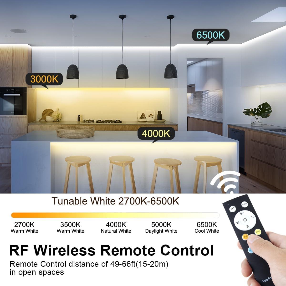 Tira LED 30m Wefomey 2700K-6500K Regulable con Control Remoto