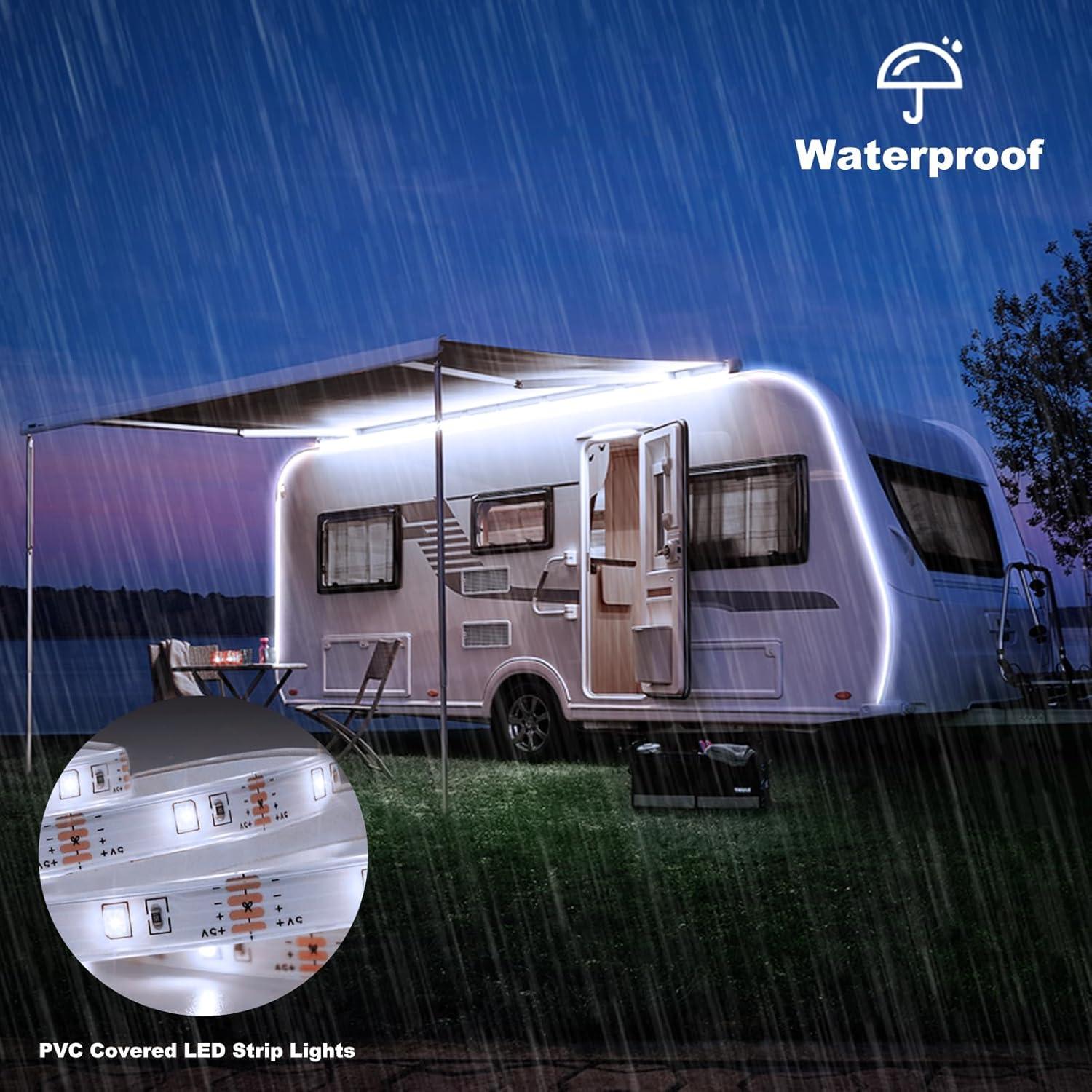 Luces de tira LED Echosari 2.99m a batería impermeables